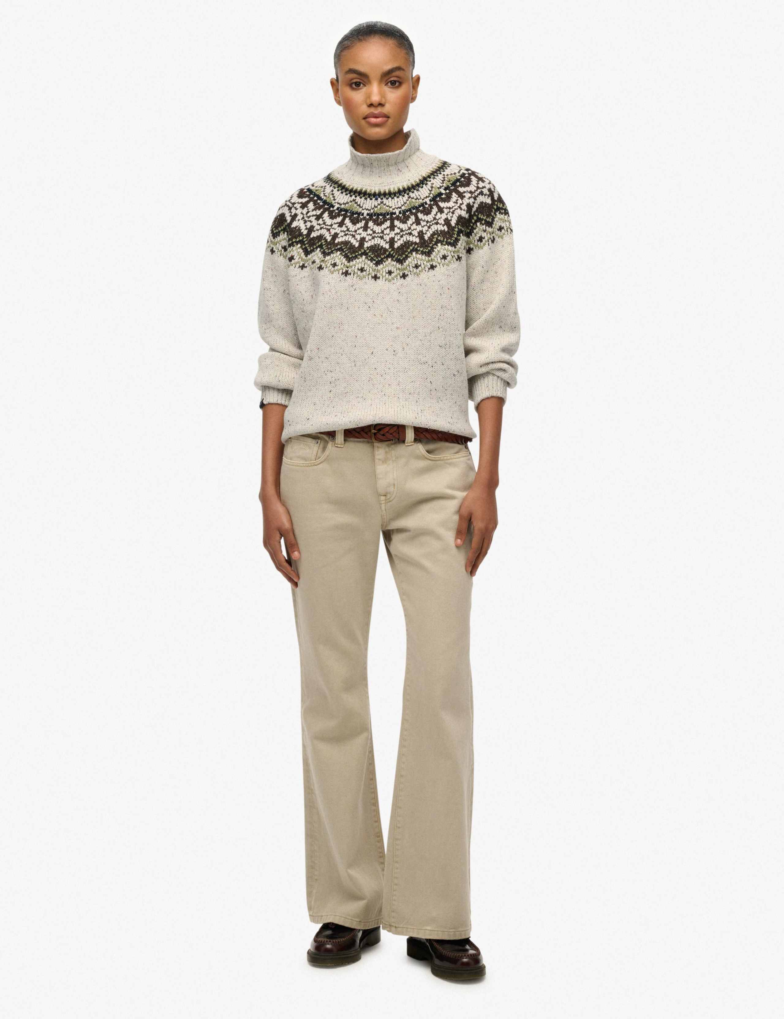 Fair Isle Funnel Neck Oversized Jumper 6 of 6