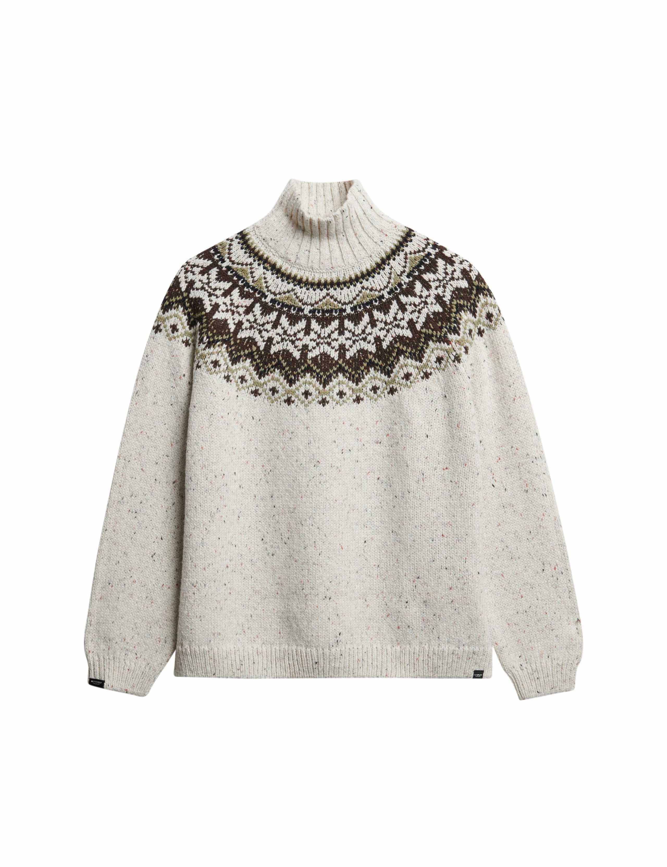 Fair Isle Funnel Neck Oversized Jumper 2 of 6
