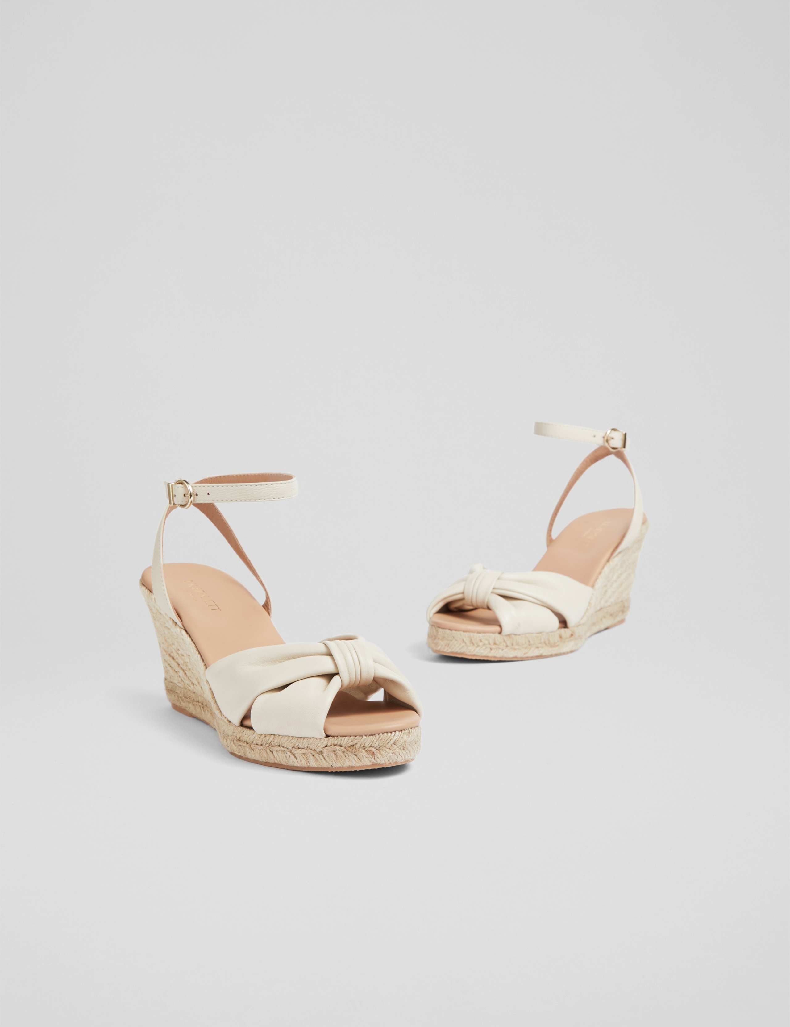 Leather Ankle Strap Wedge Espadrilles 4 of 4