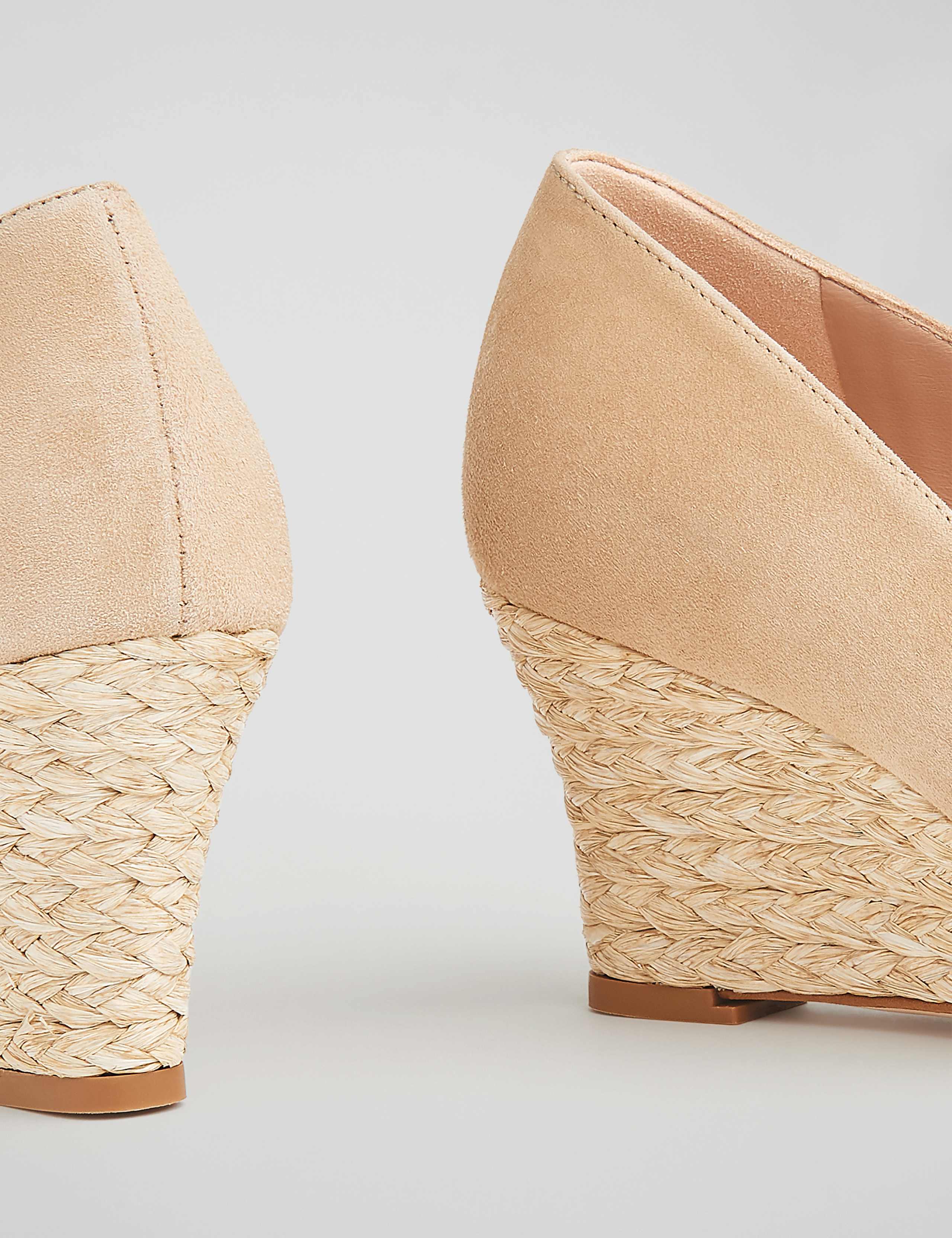 Suede Slip On Wedge Espadrilles 3 of 4