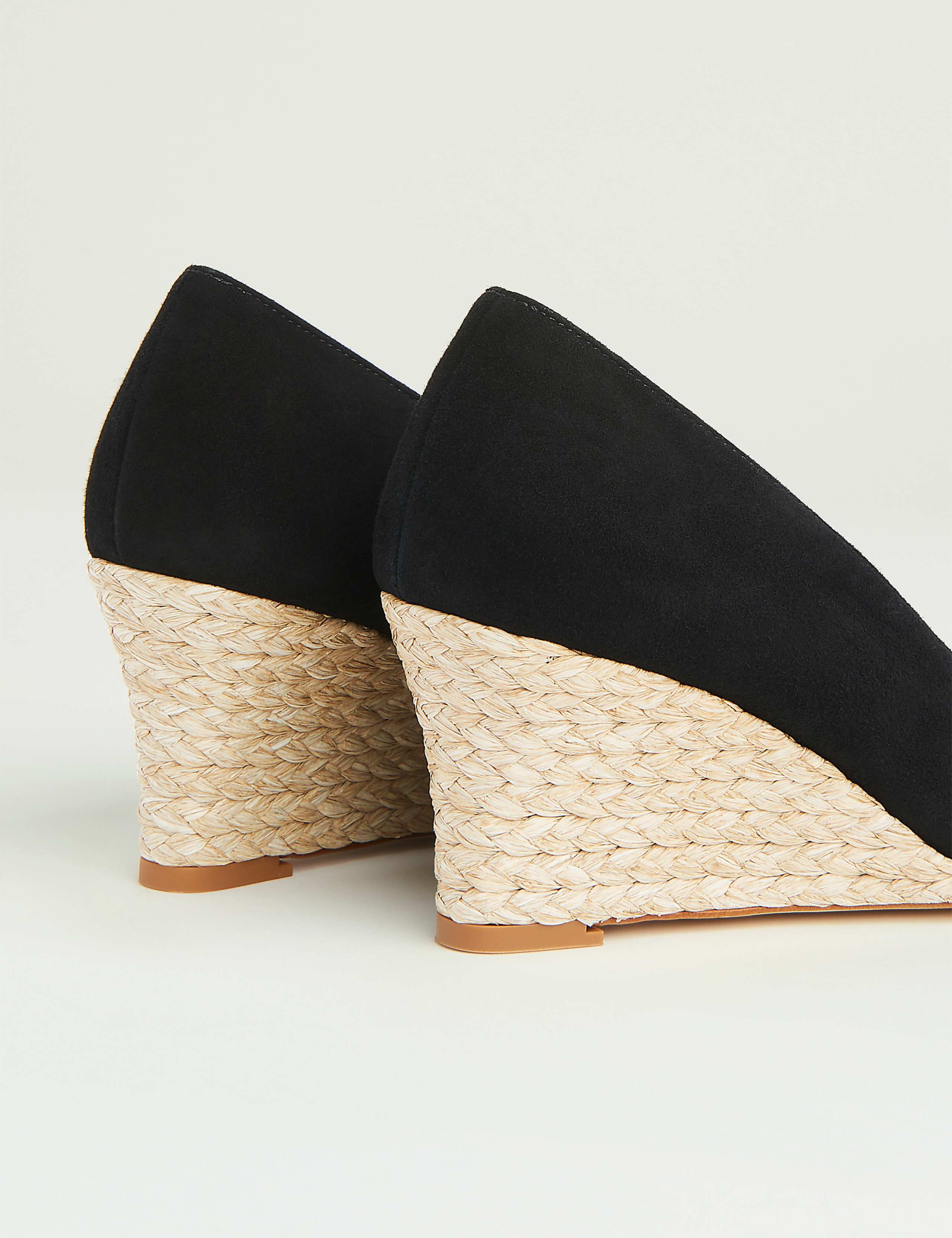 Suede Slip On Wedge Espadrilles 2 of 4