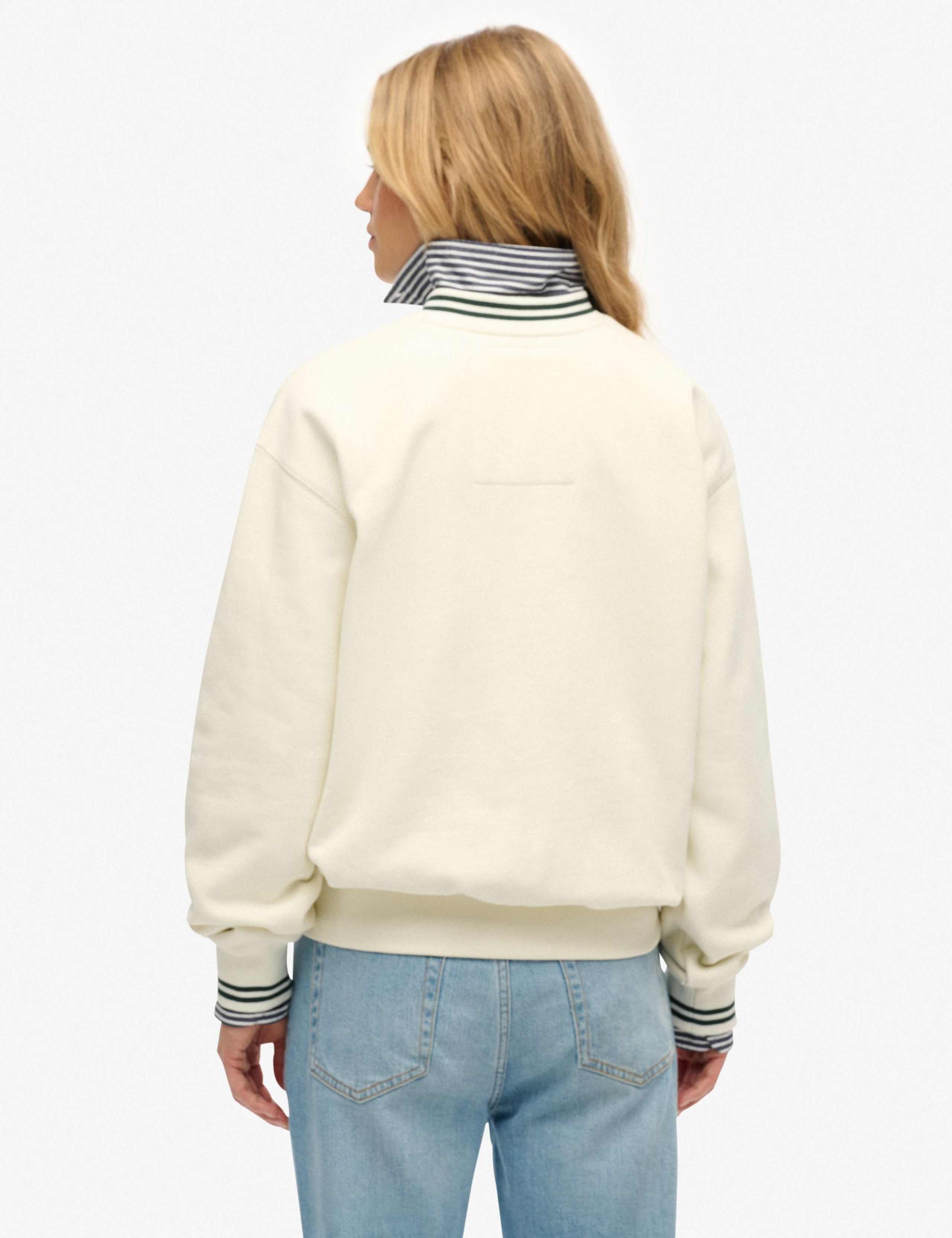 Cotton Rich V-Neck Oversized Sweatshirt 4 of 7