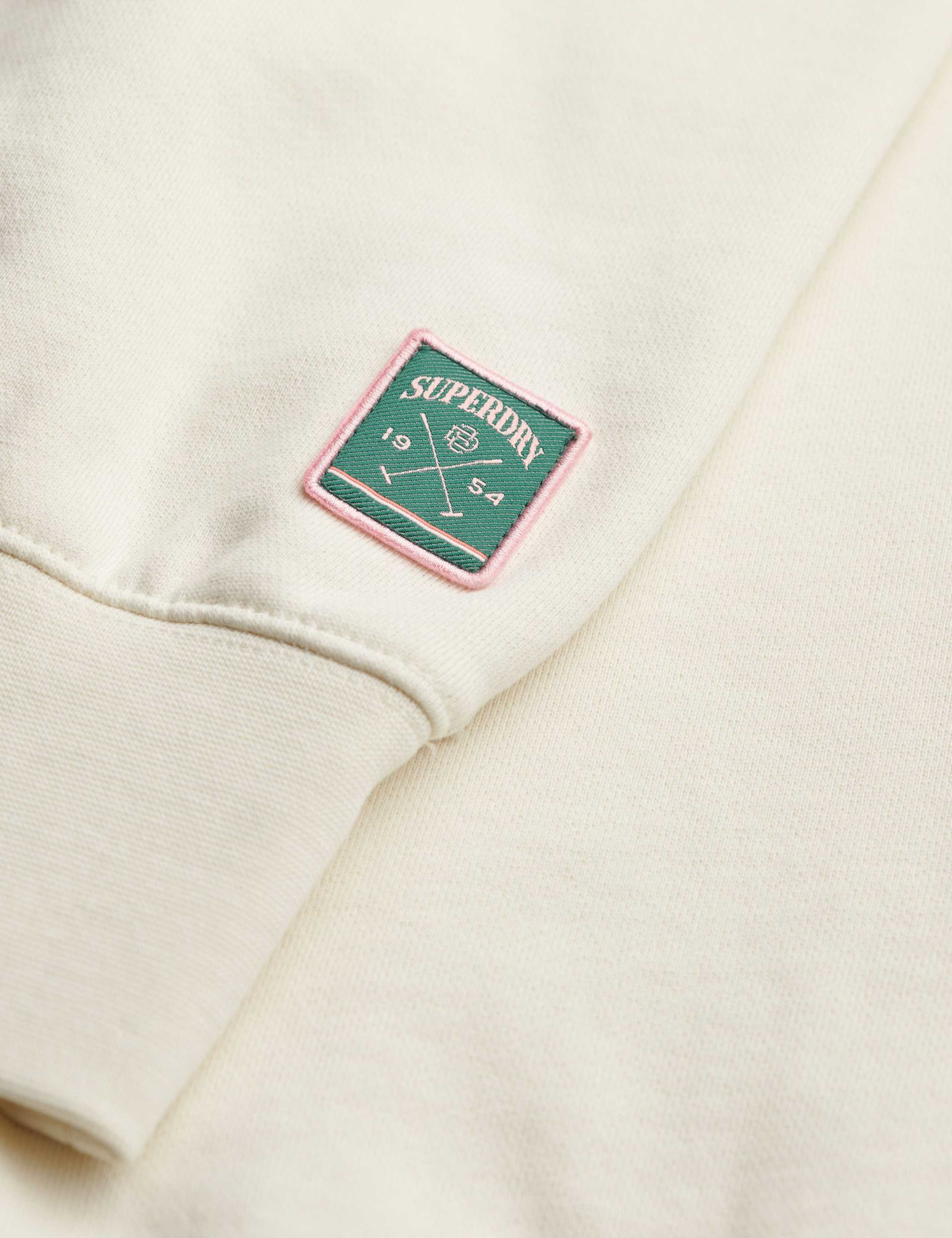 Cotton Rich V-Neck Oversized Sweatshirt 6 of 7