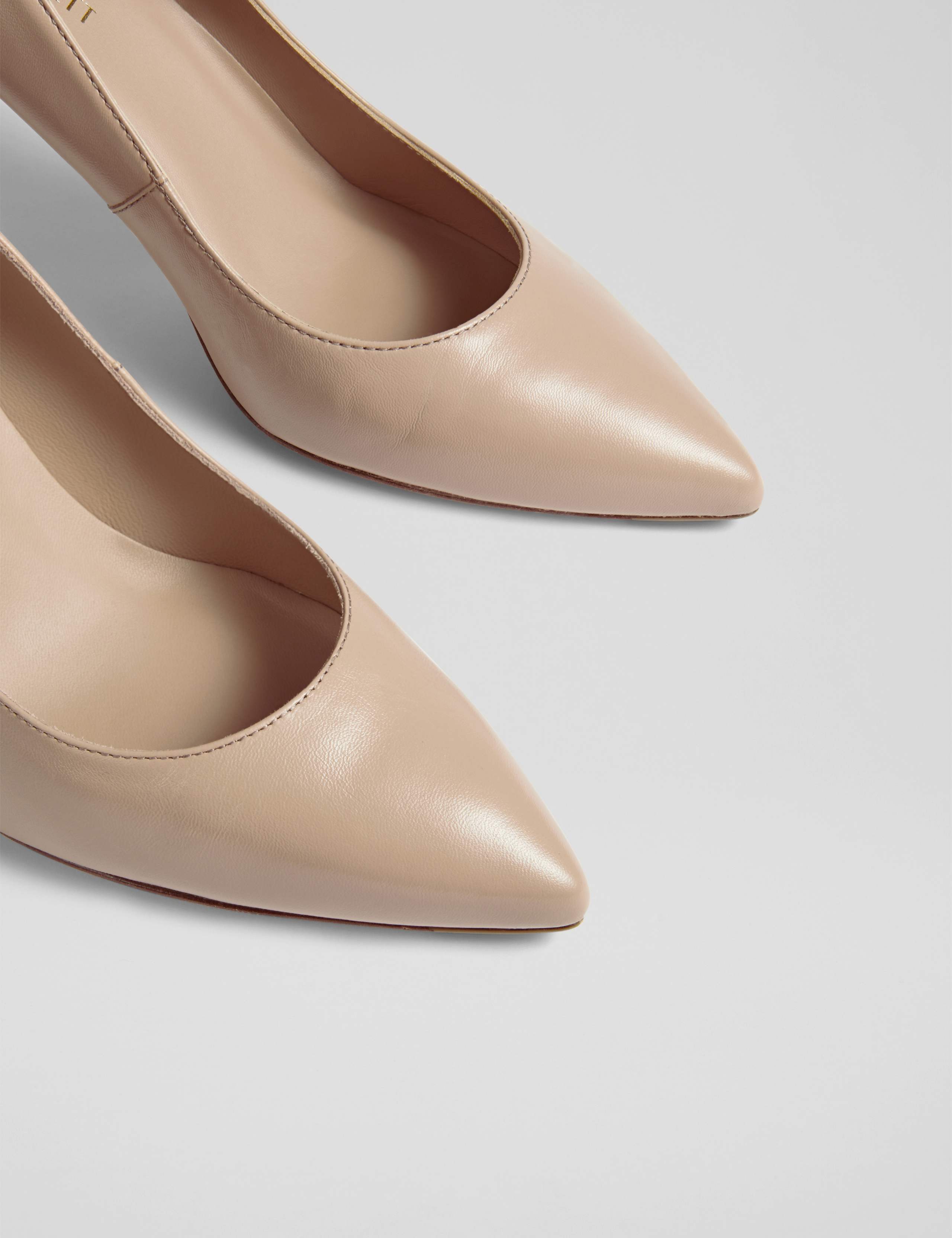 Leather Stiletto Heel Court Shoes 2 of 3