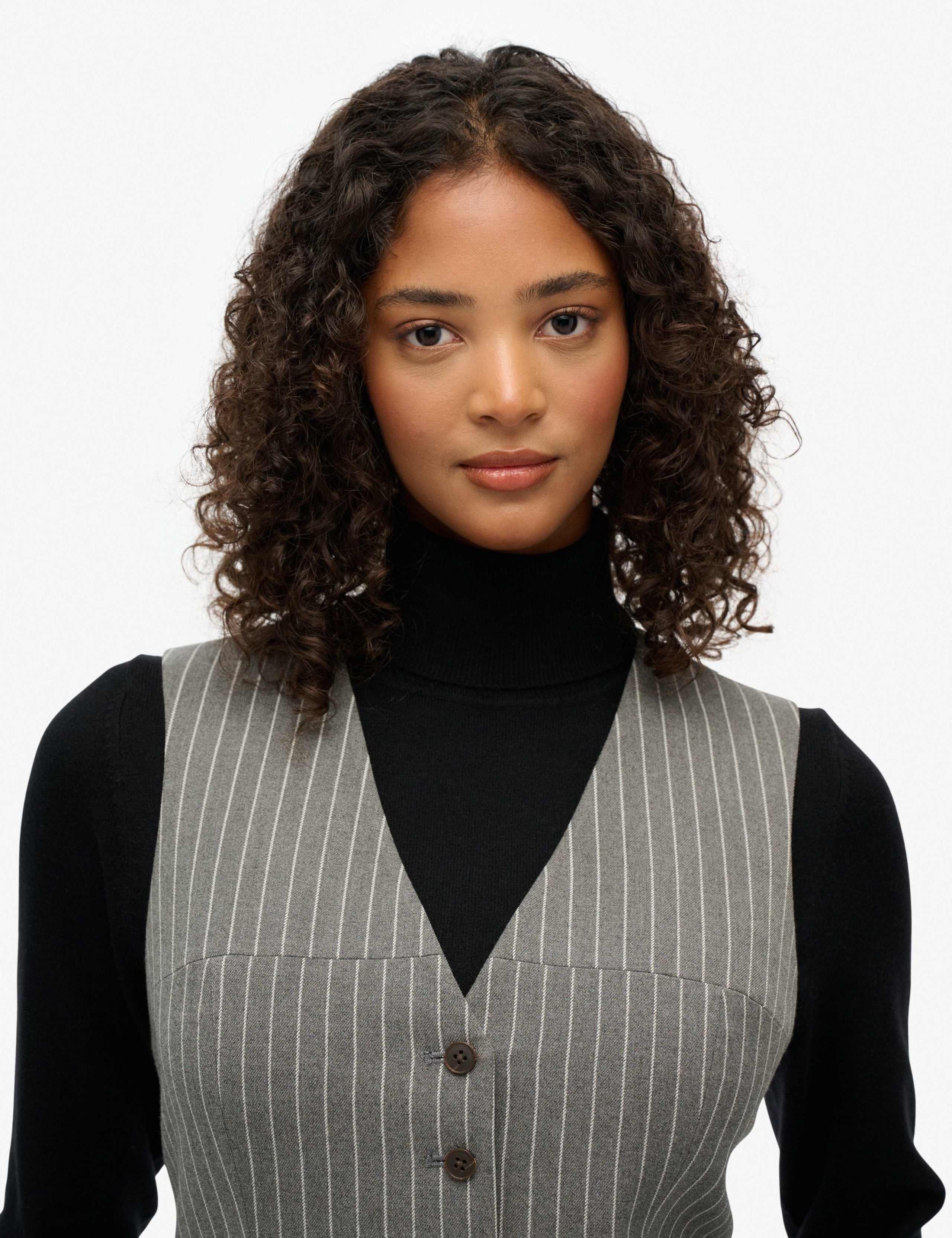 Slim Pinstripe Waistcoat 3 of 8