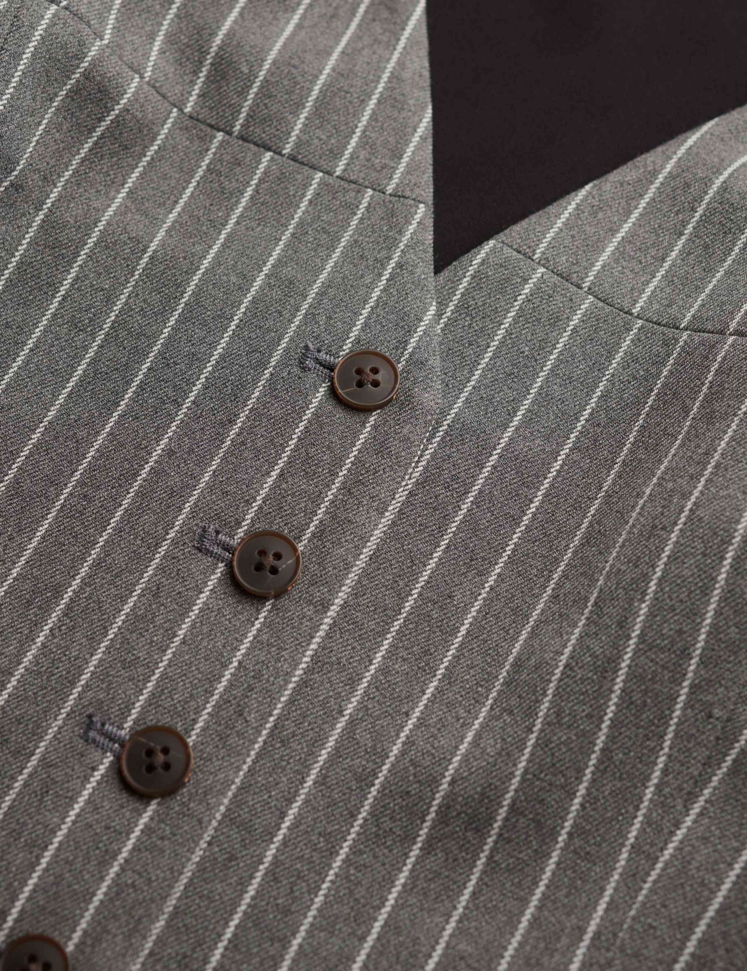 Slim Pinstripe Waistcoat 4 of 8