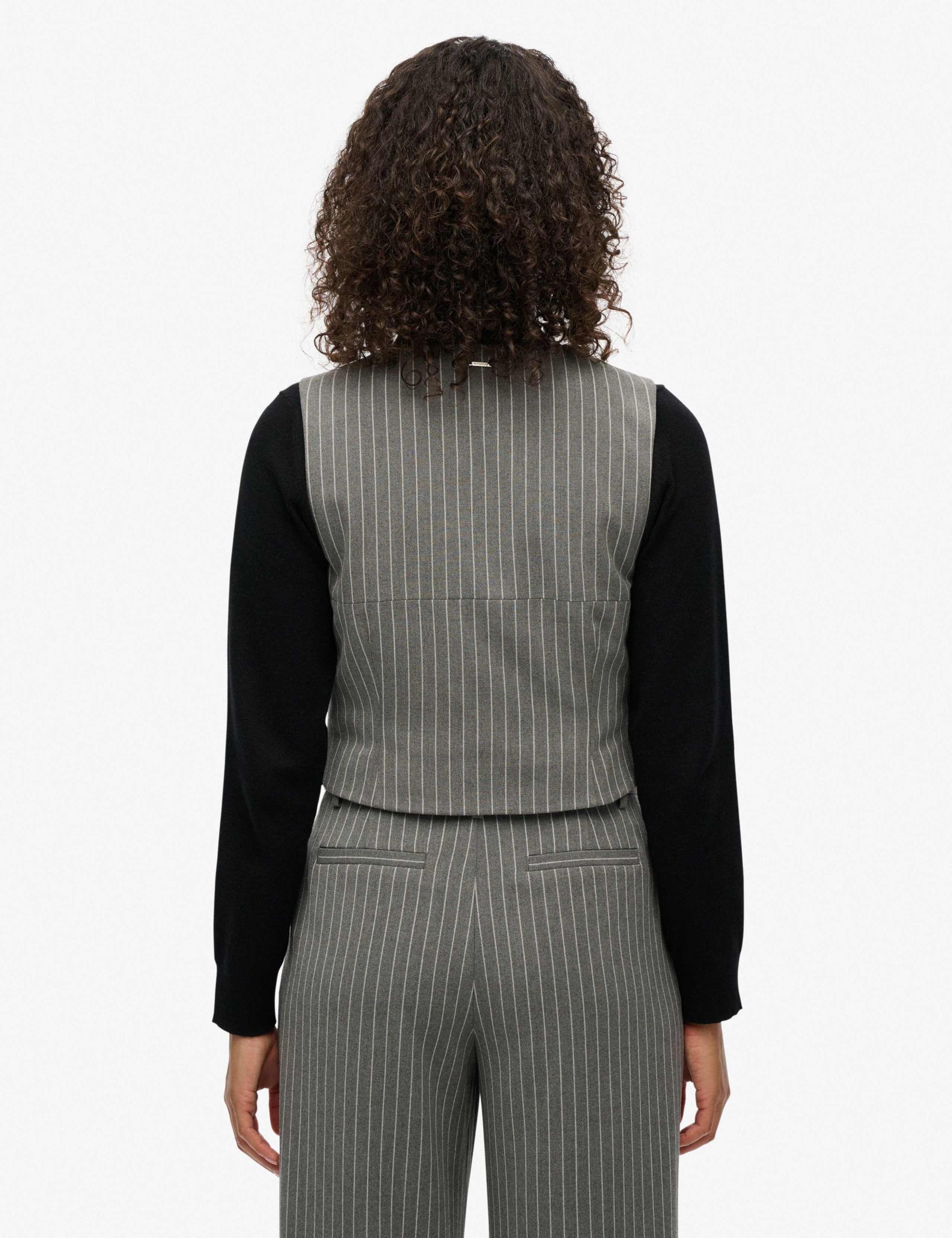 Slim Pinstripe Waistcoat 5 of 8