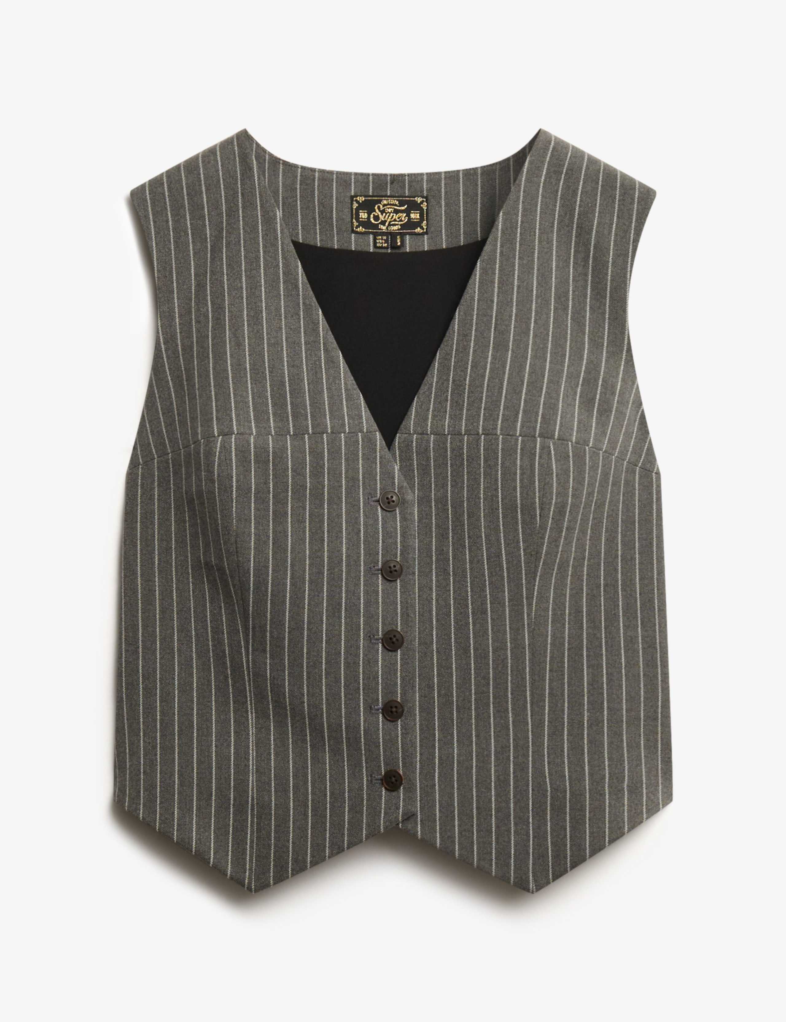 Slim Pinstripe Waistcoat 6 of 8