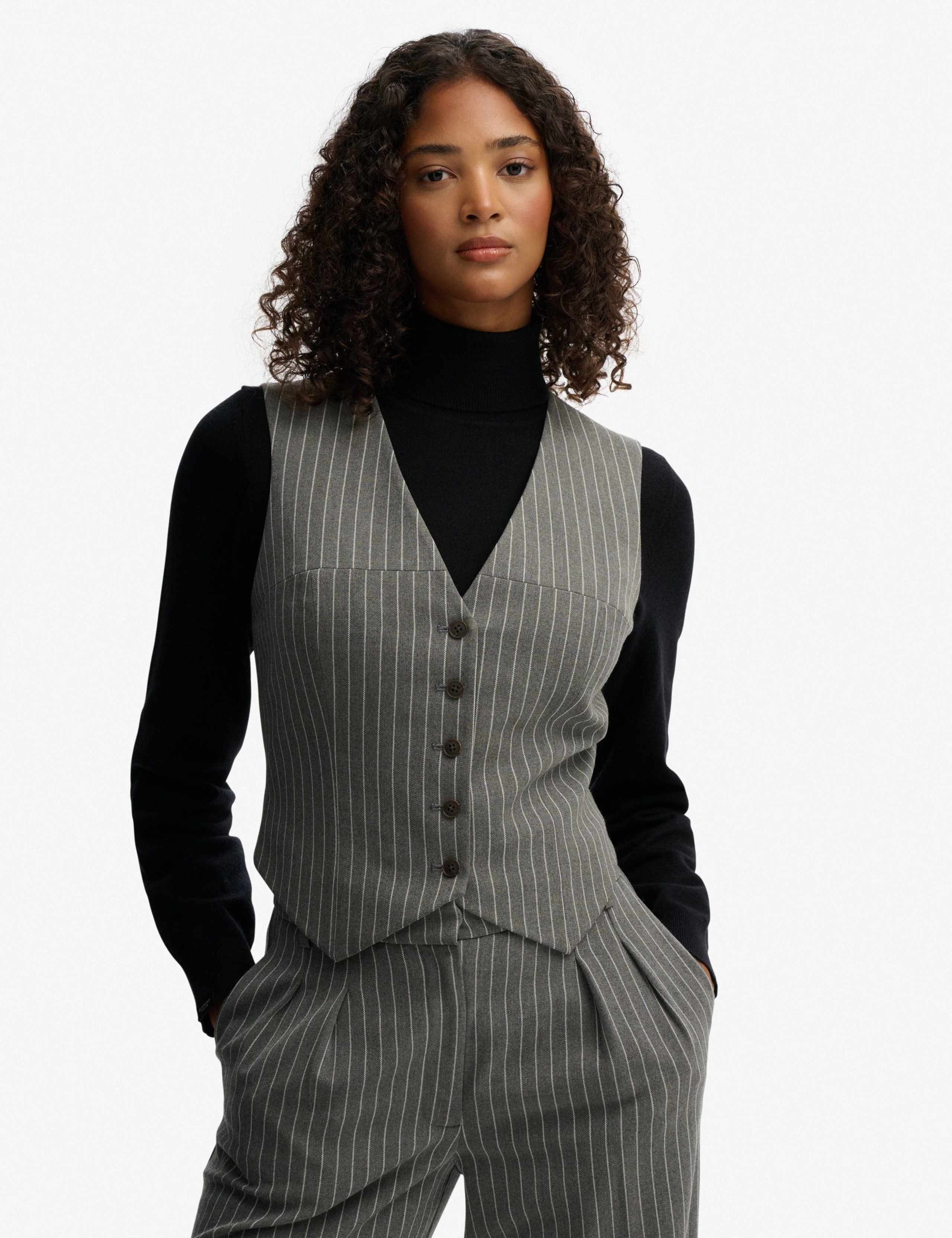 Slim Pinstripe Waistcoat 7 of 8