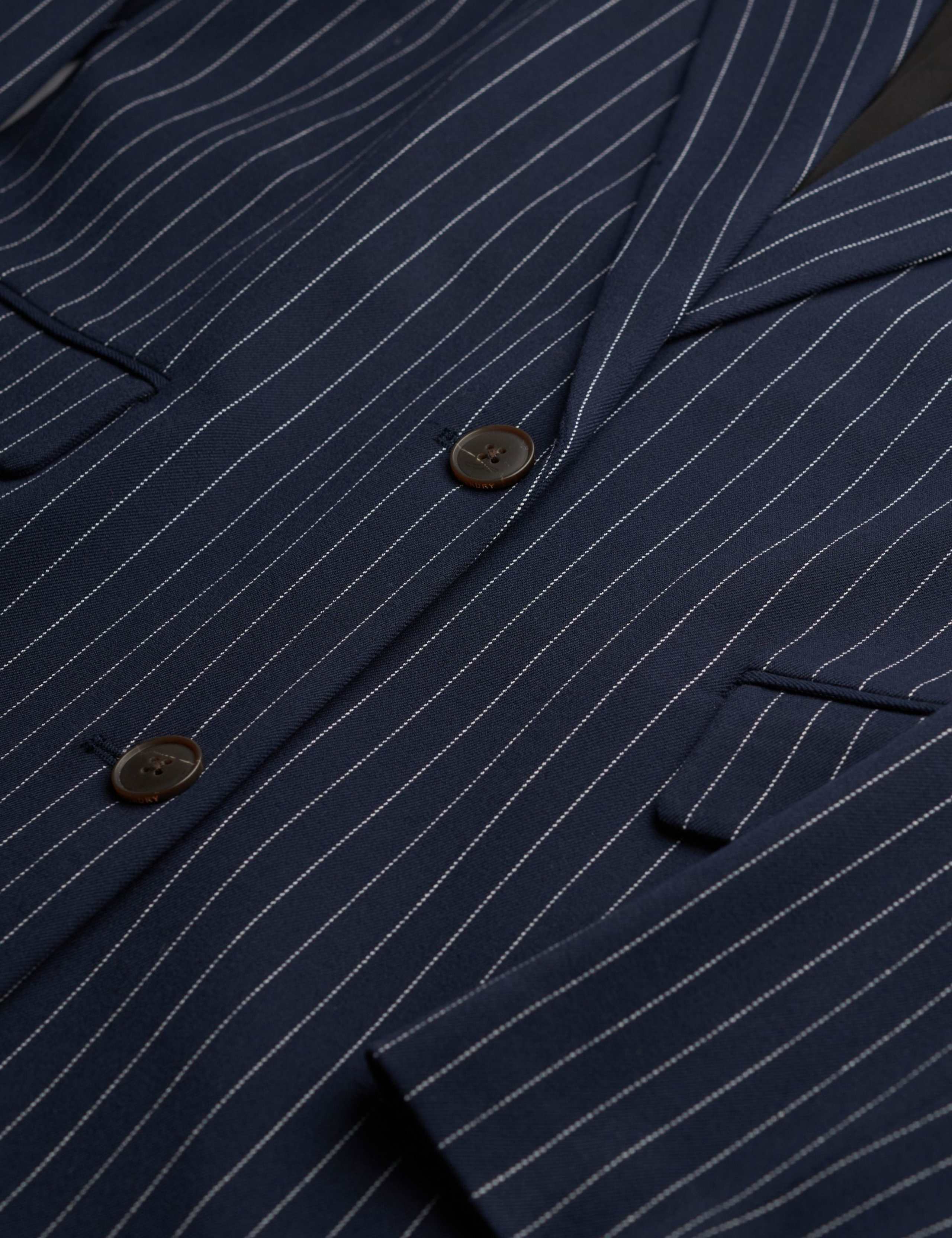 Pinstripe Slim Single Breasted Blazer 7 of 9