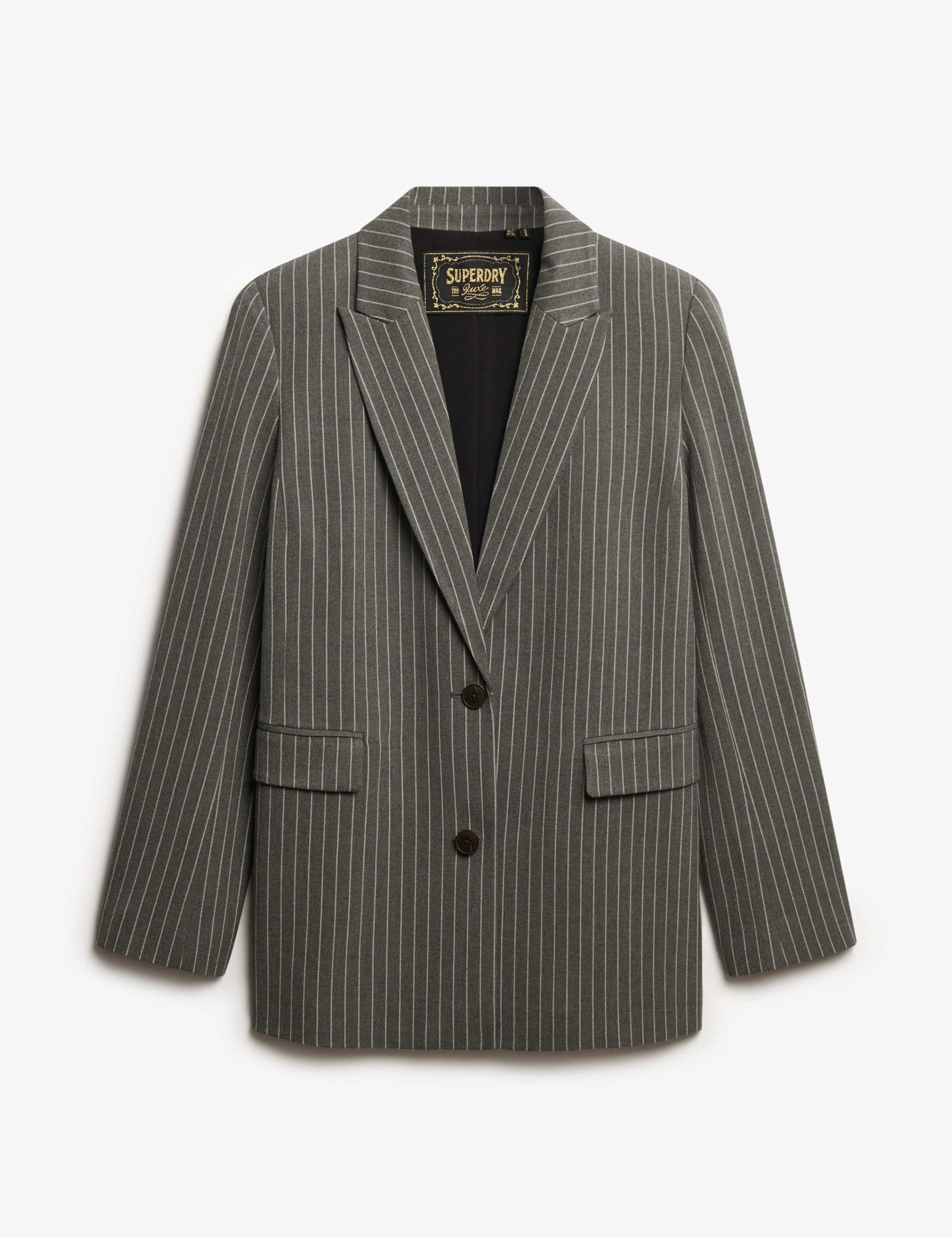 Pinstripe Slim Single Breasted Blazer 3 of 4
