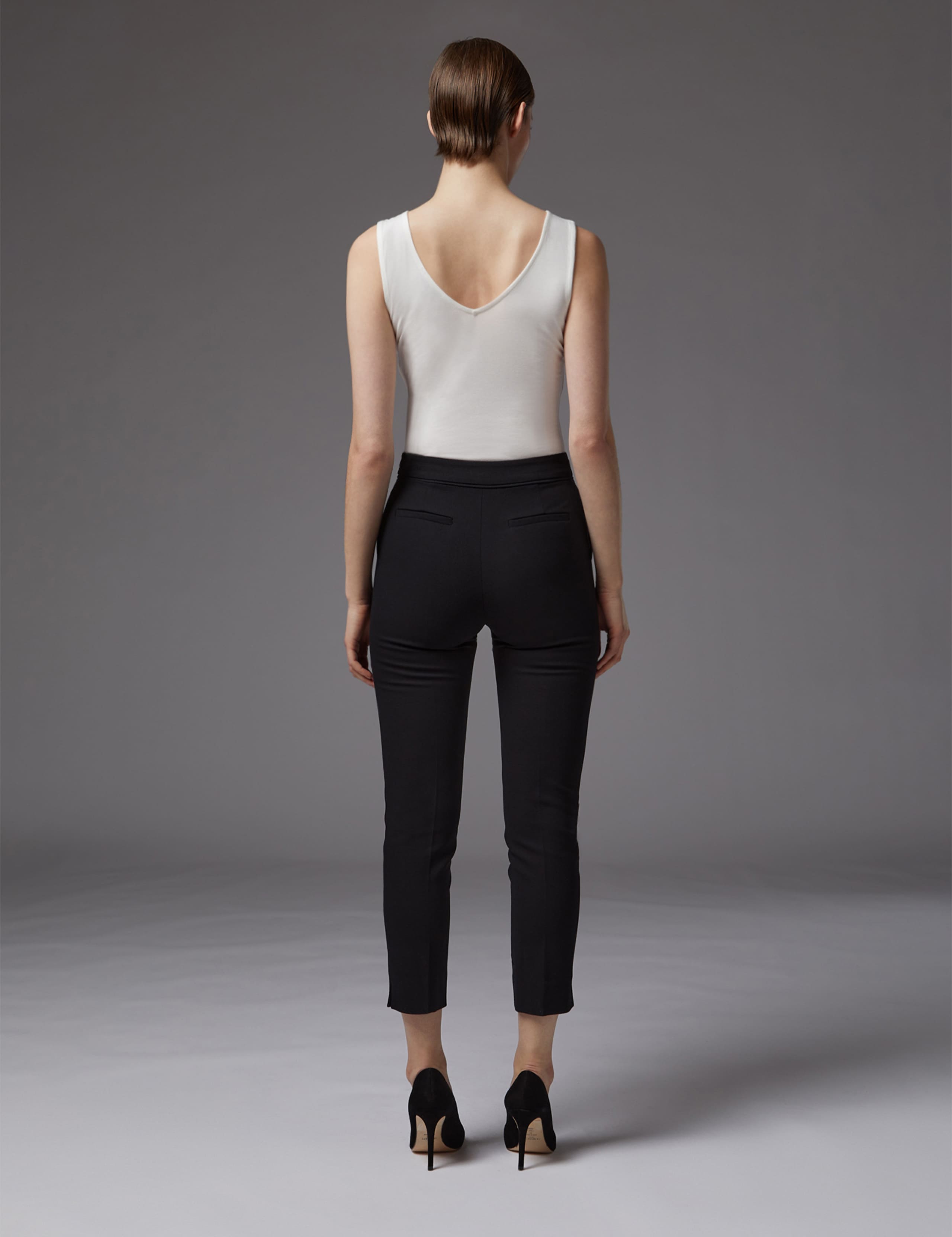 Crepe Tapered Ankle Grazer Trousers 4 of 4
