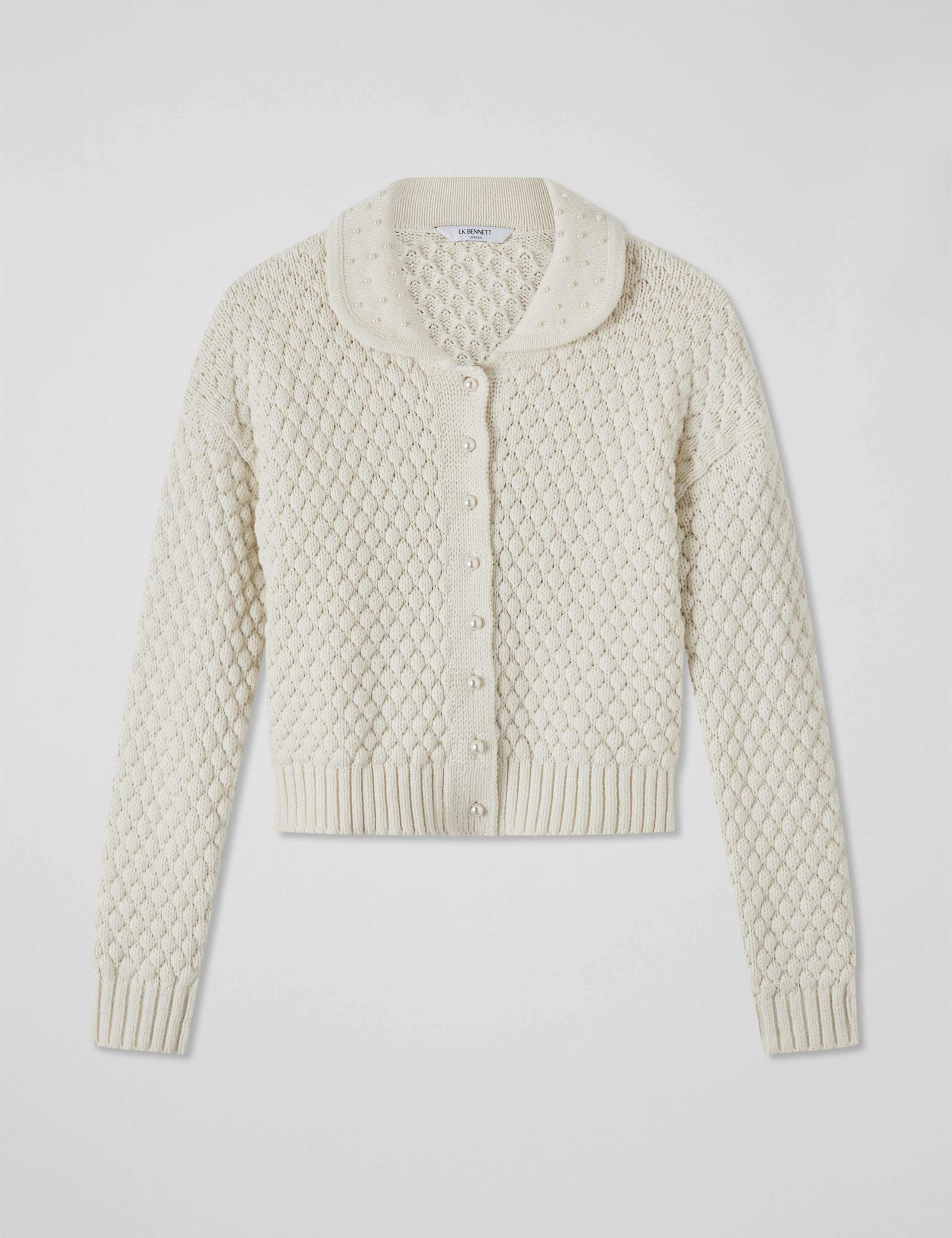 Pure Cotton Collared Button Front Cardigan 2 of 4