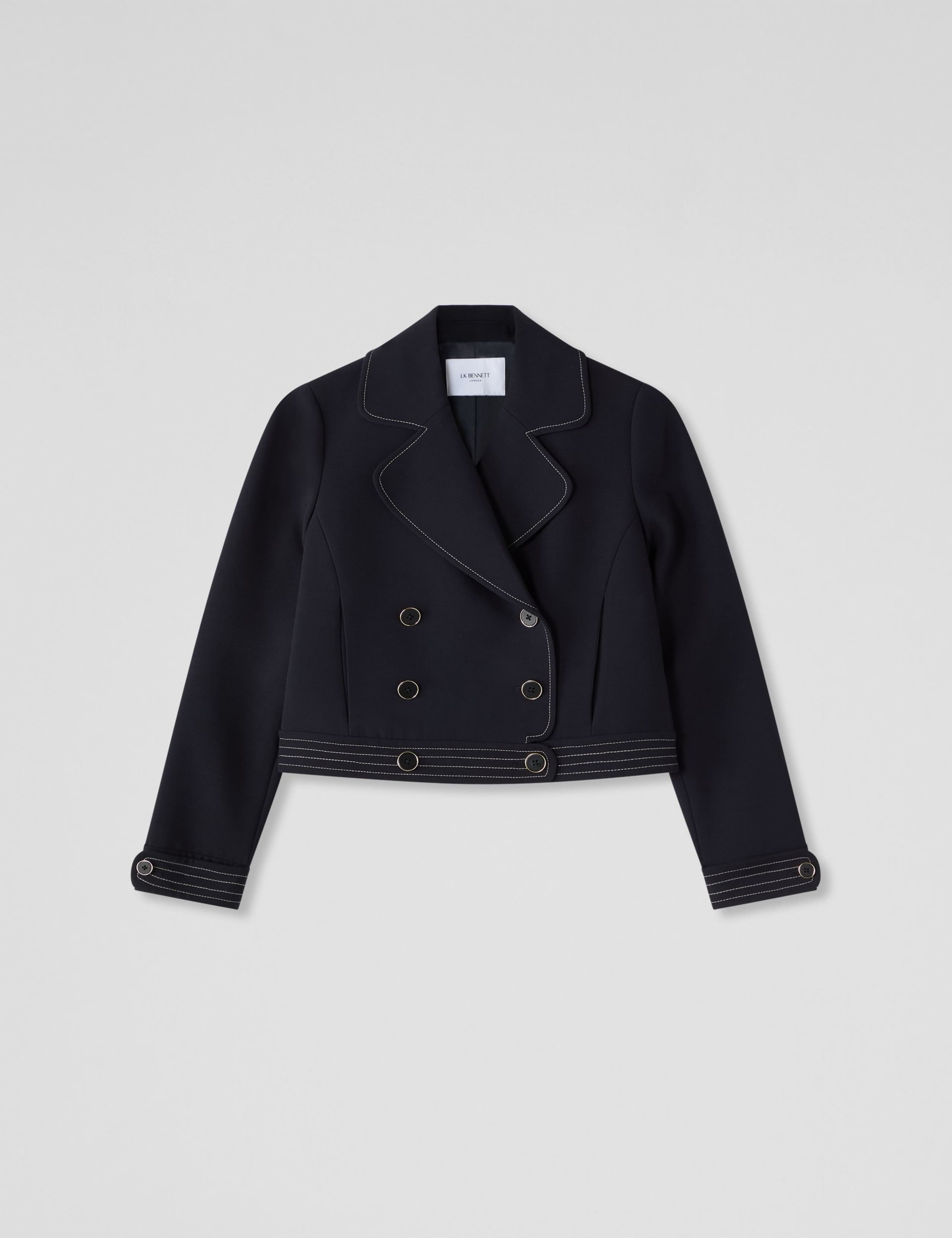 Double Breasted Cropped Jacket 2 of 4