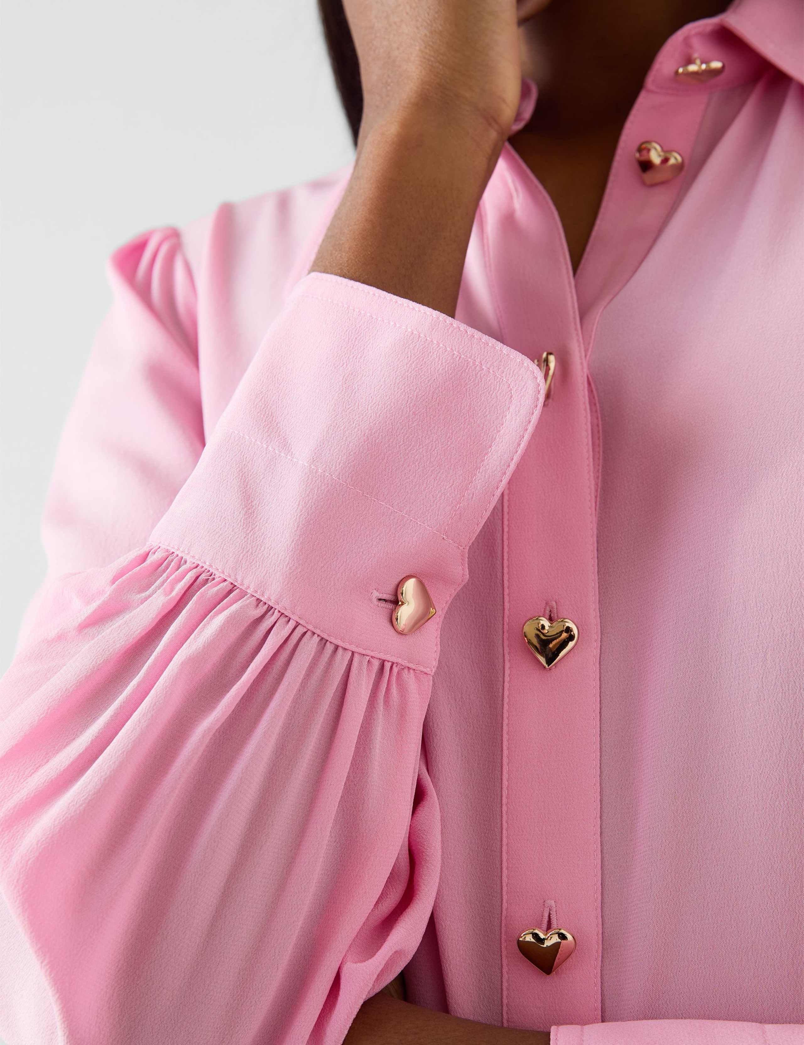 Pure Silk Collared Blouse 4 of 4