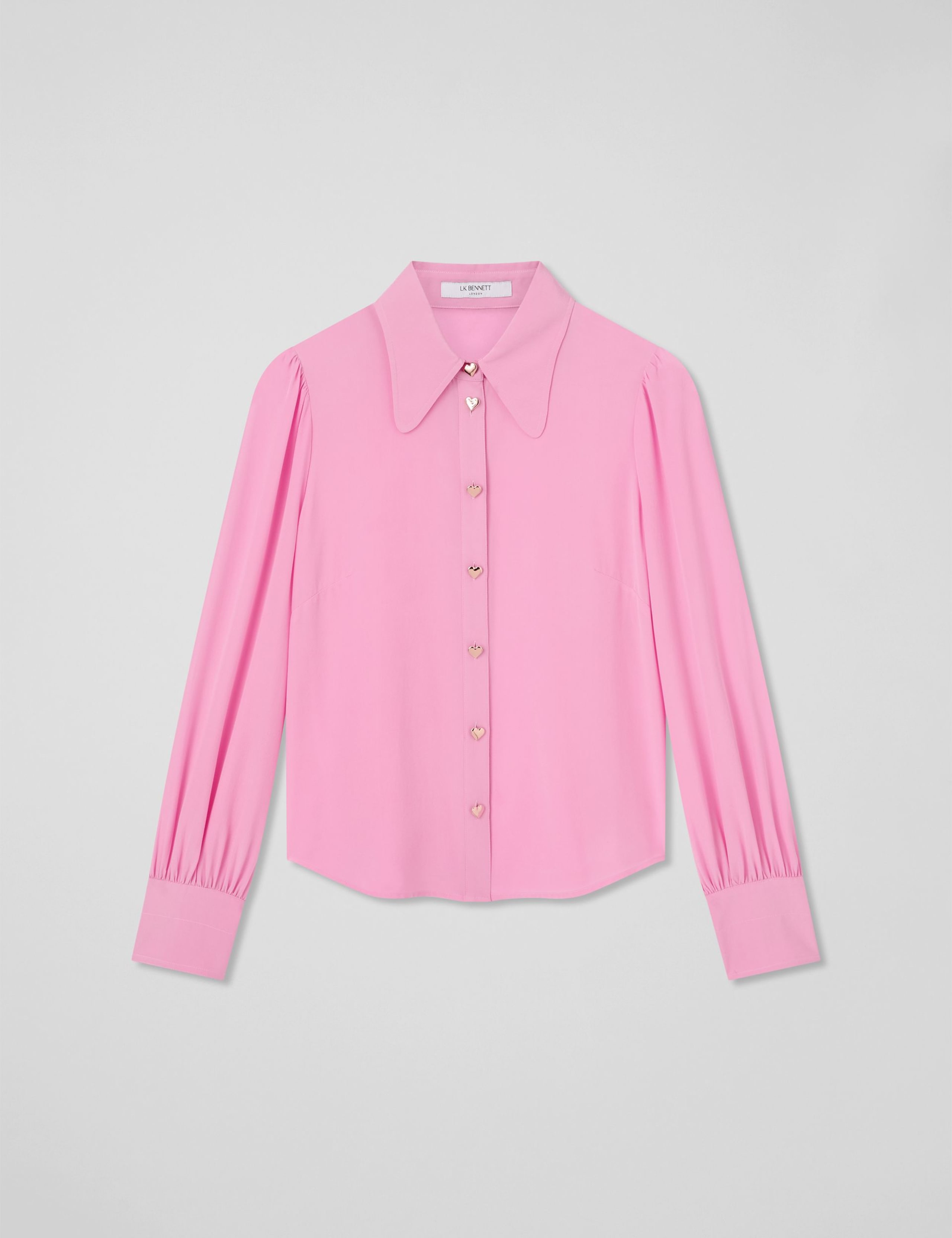 Pure Silk Collared Blouse 2 of 4