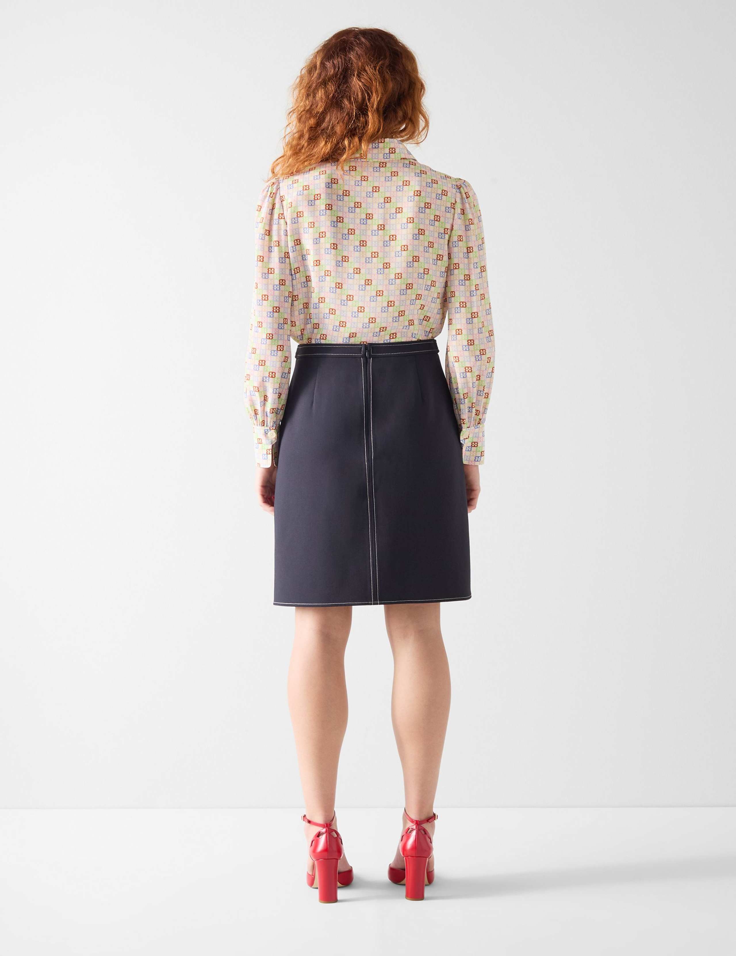 Pure Silk Printed Collared Shirt 4 of 4