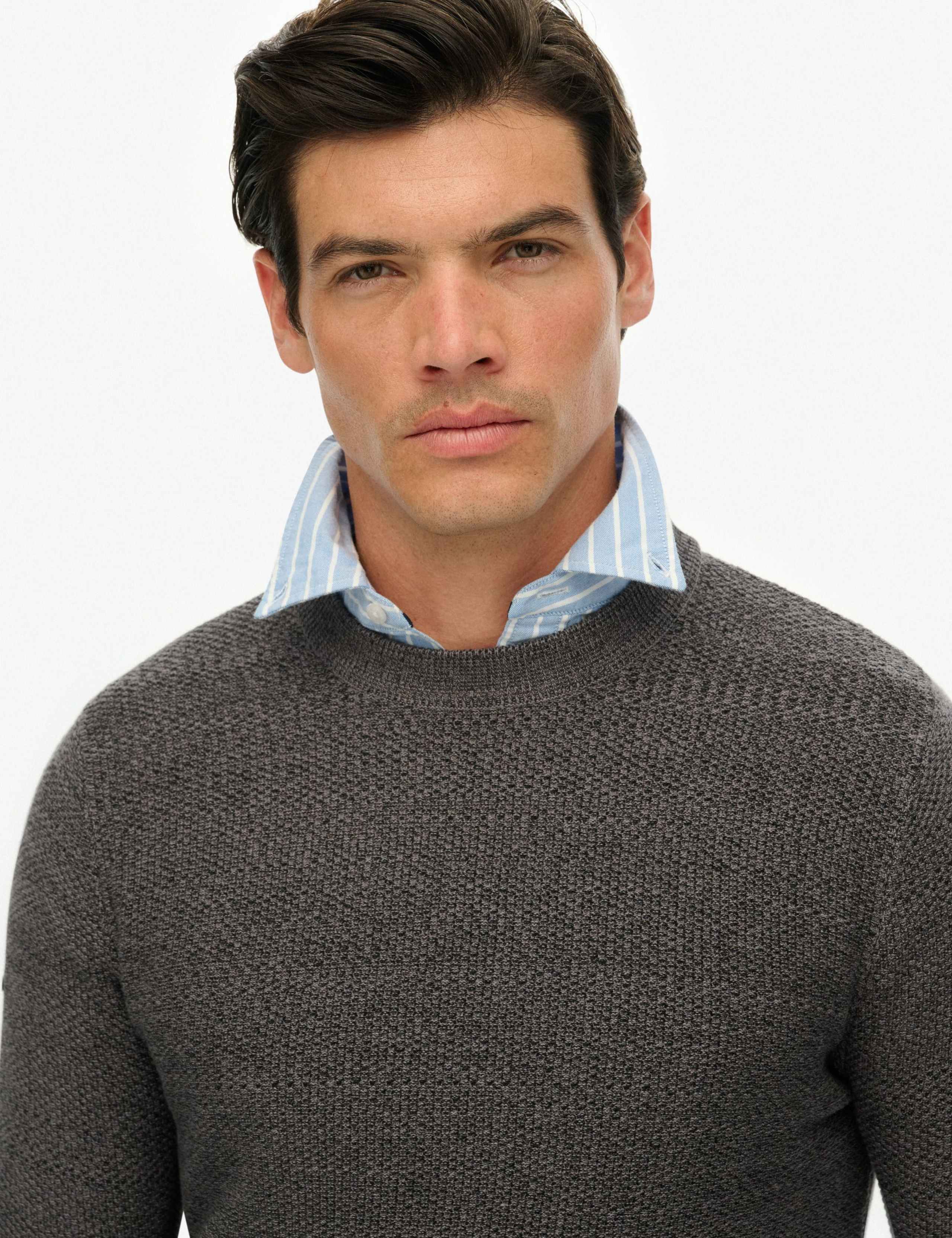 Pure Cotton Textured Jumper 3 of 6