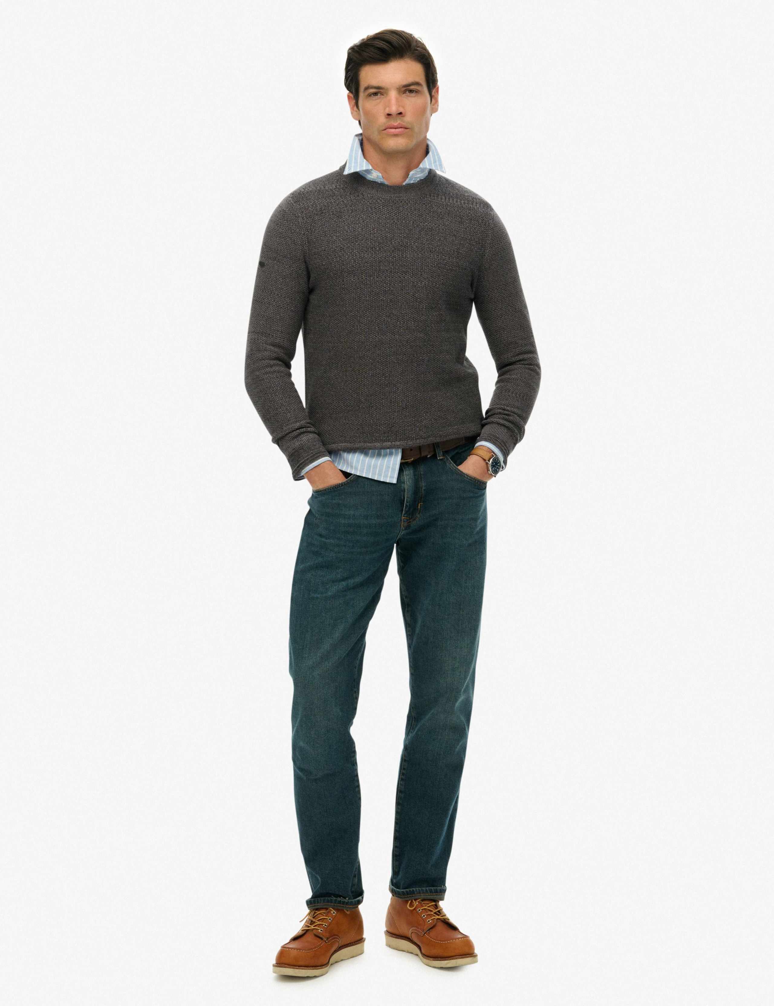 Pure Cotton Textured Jumper 6 of 6
