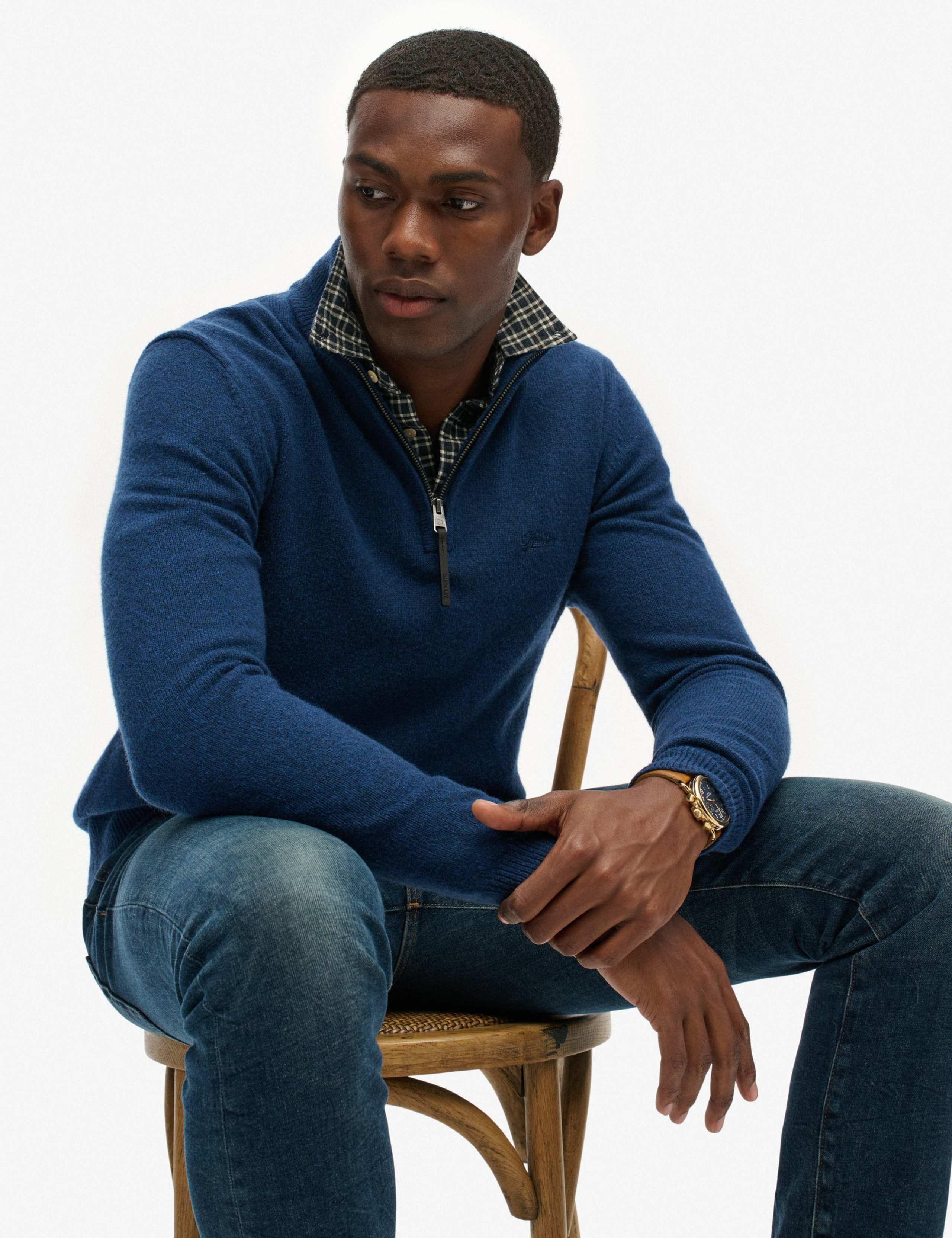 Wool Blend Half Zip Jumper 4 of 6