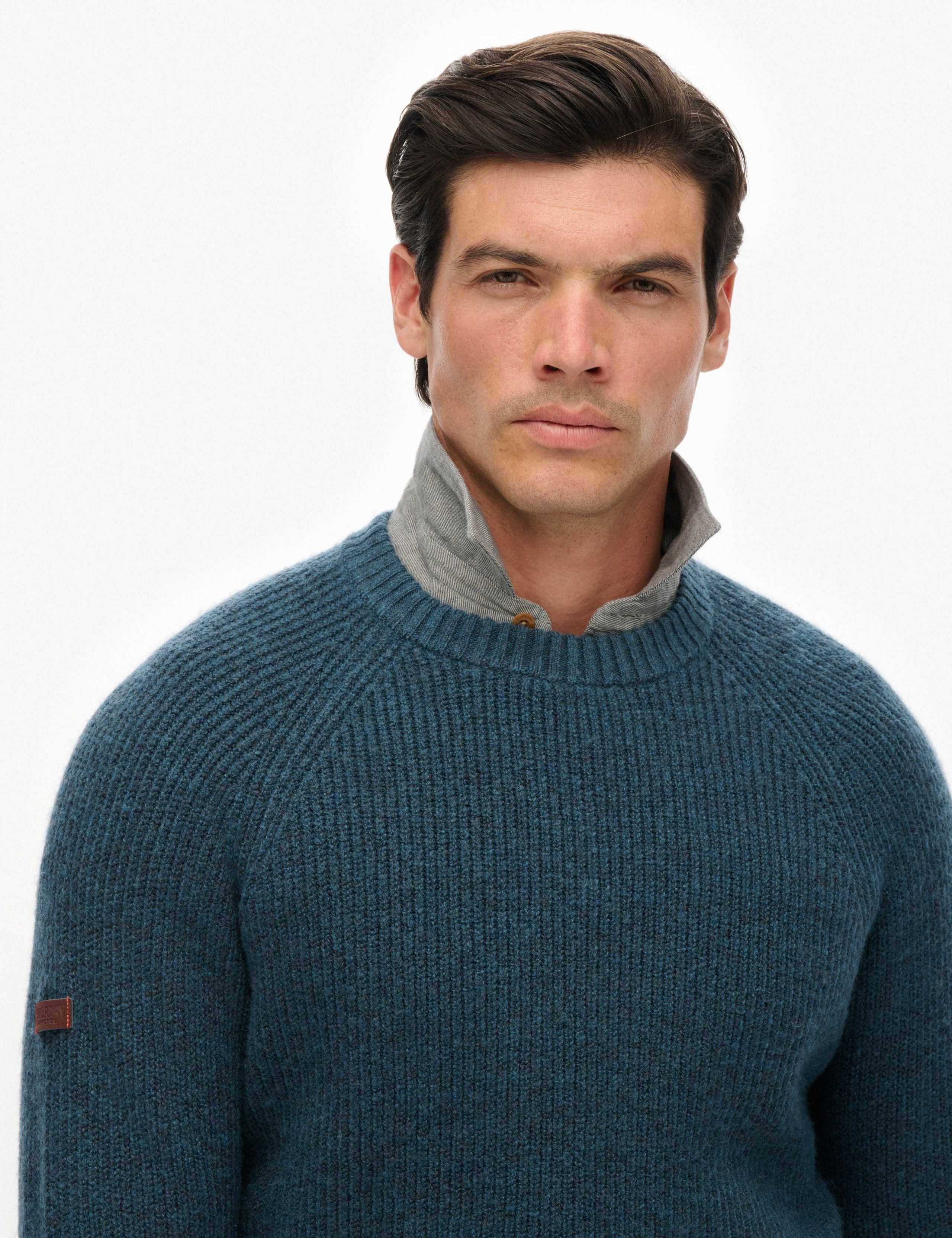 Textured Crew Neck Raglan Jumper 4 of 6