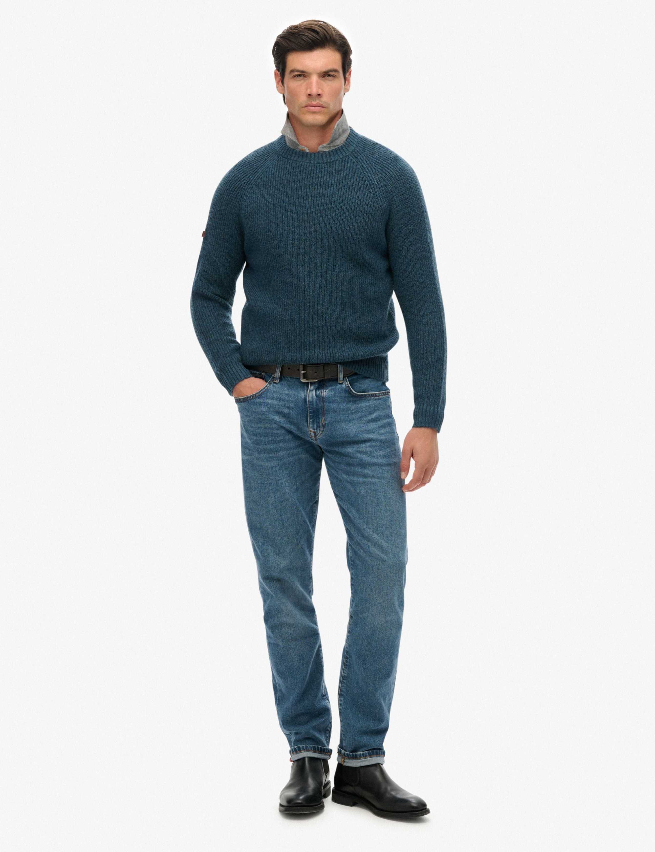 Textured Crew Neck Raglan Jumper 6 of 6