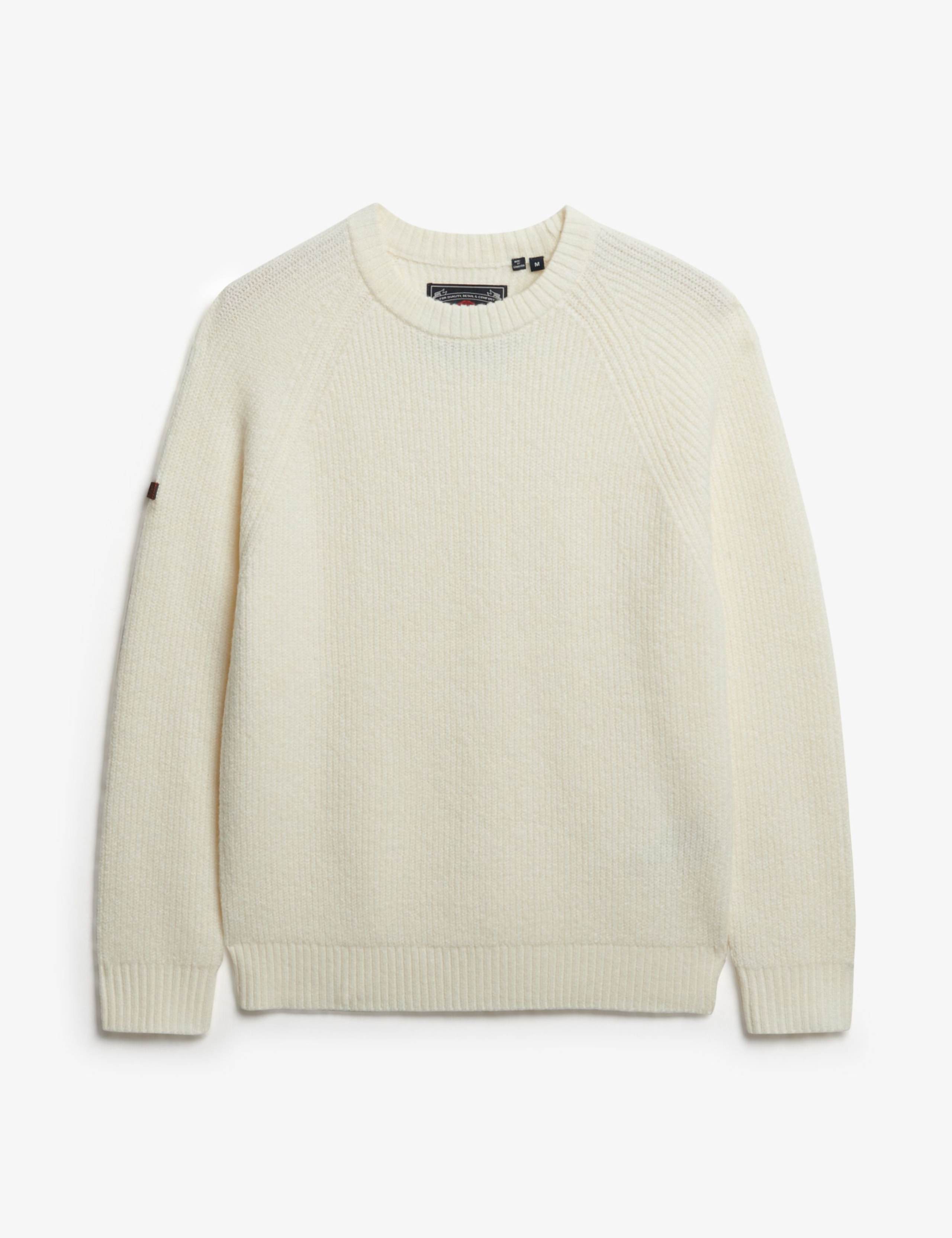 Textured Crew Neck Raglan Jumper 2 of 7