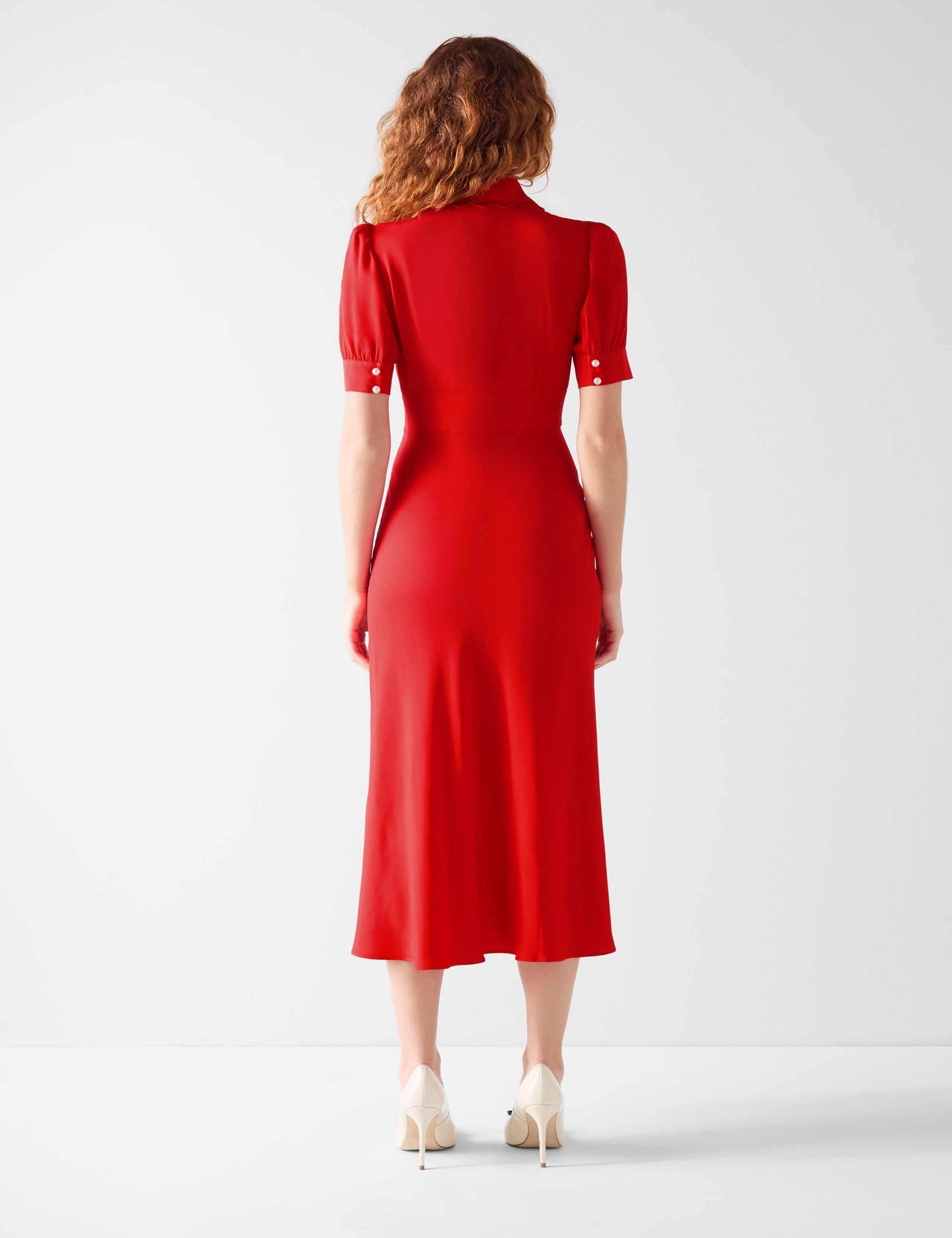 Button Through Midi Tea Dress 4 of 4