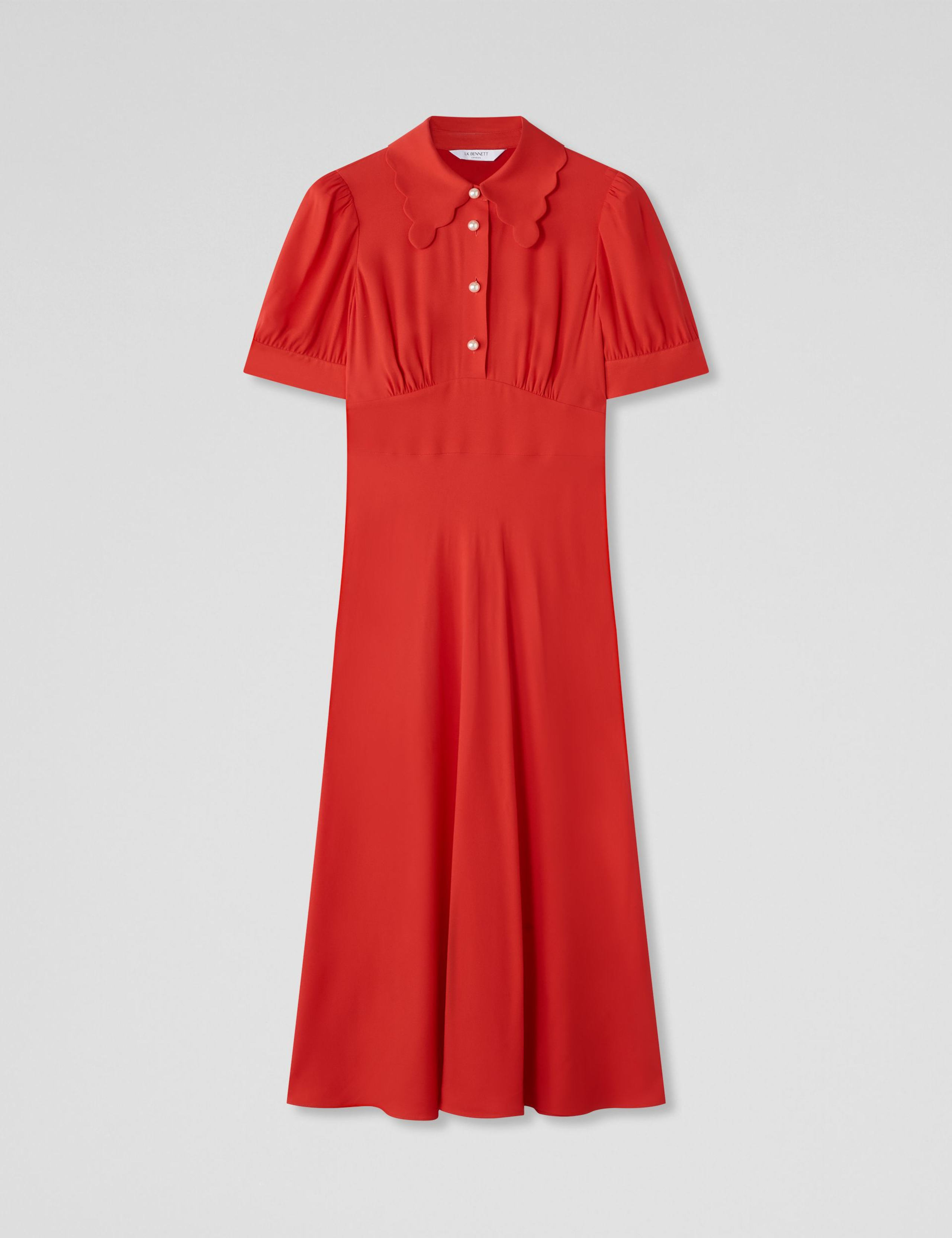 Button Through Midi Tea Dress 2 of 4