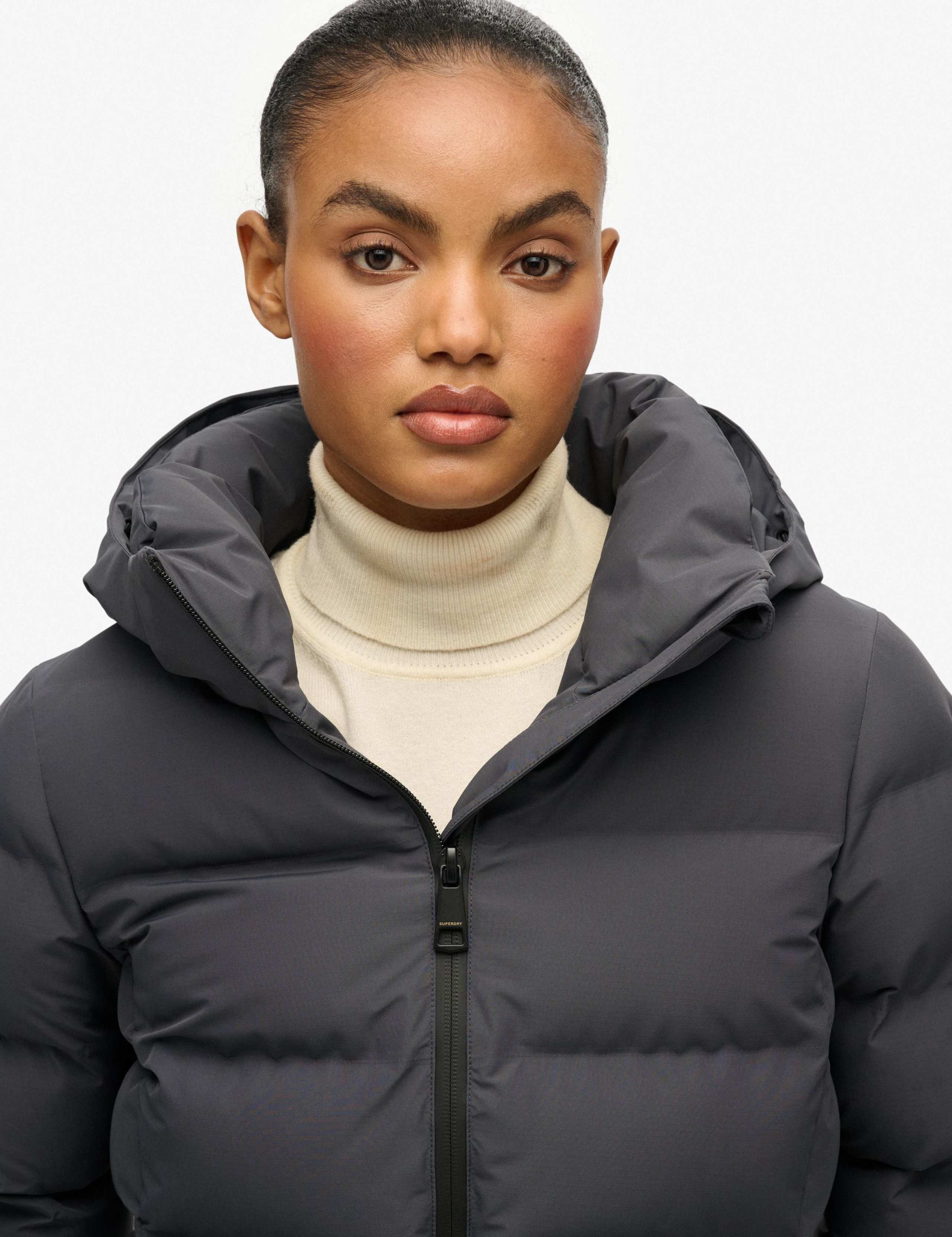 Hooded Padded Longline Puffer Jacket 3 of 8