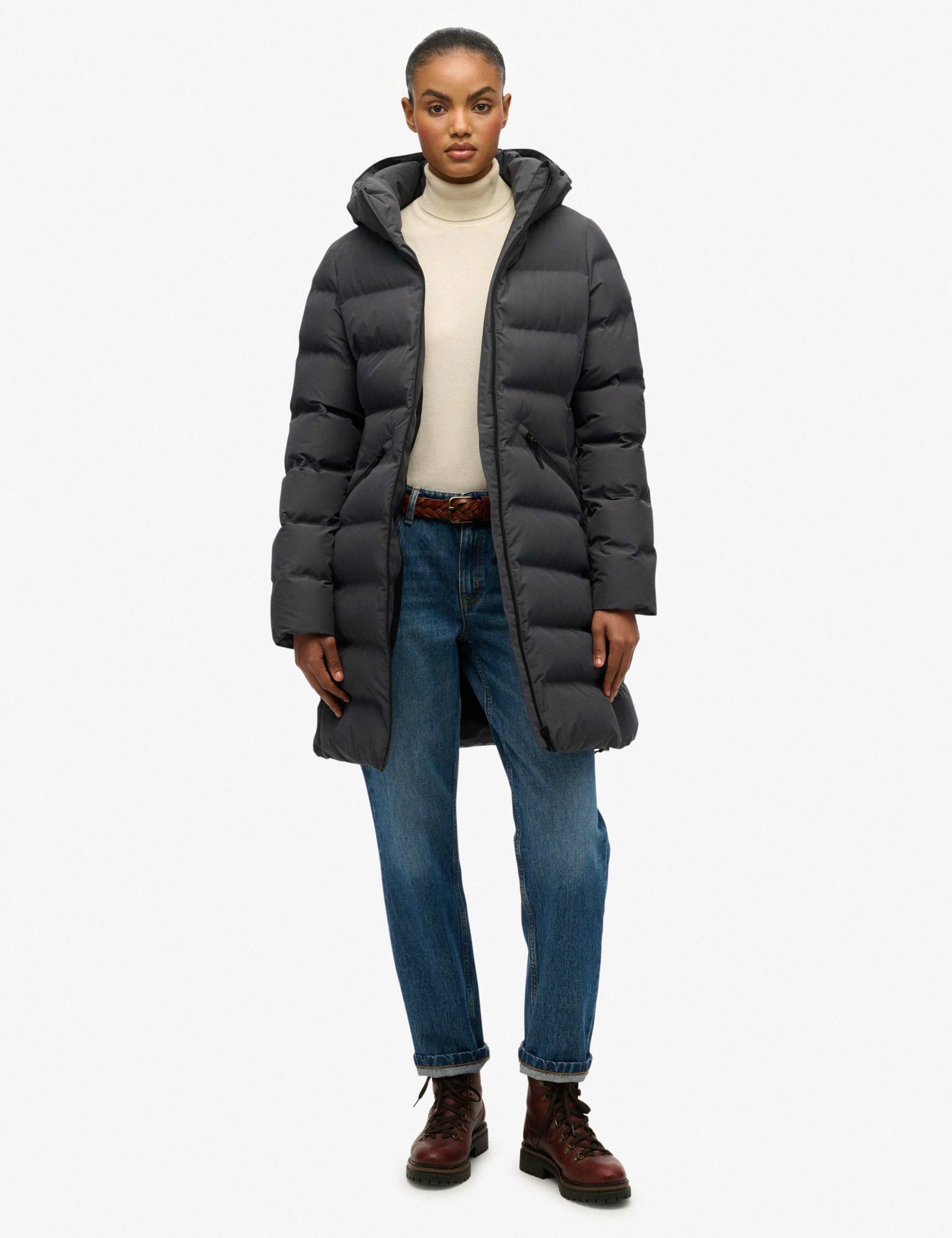 Hooded Padded Longline Puffer Jacket 7 of 8