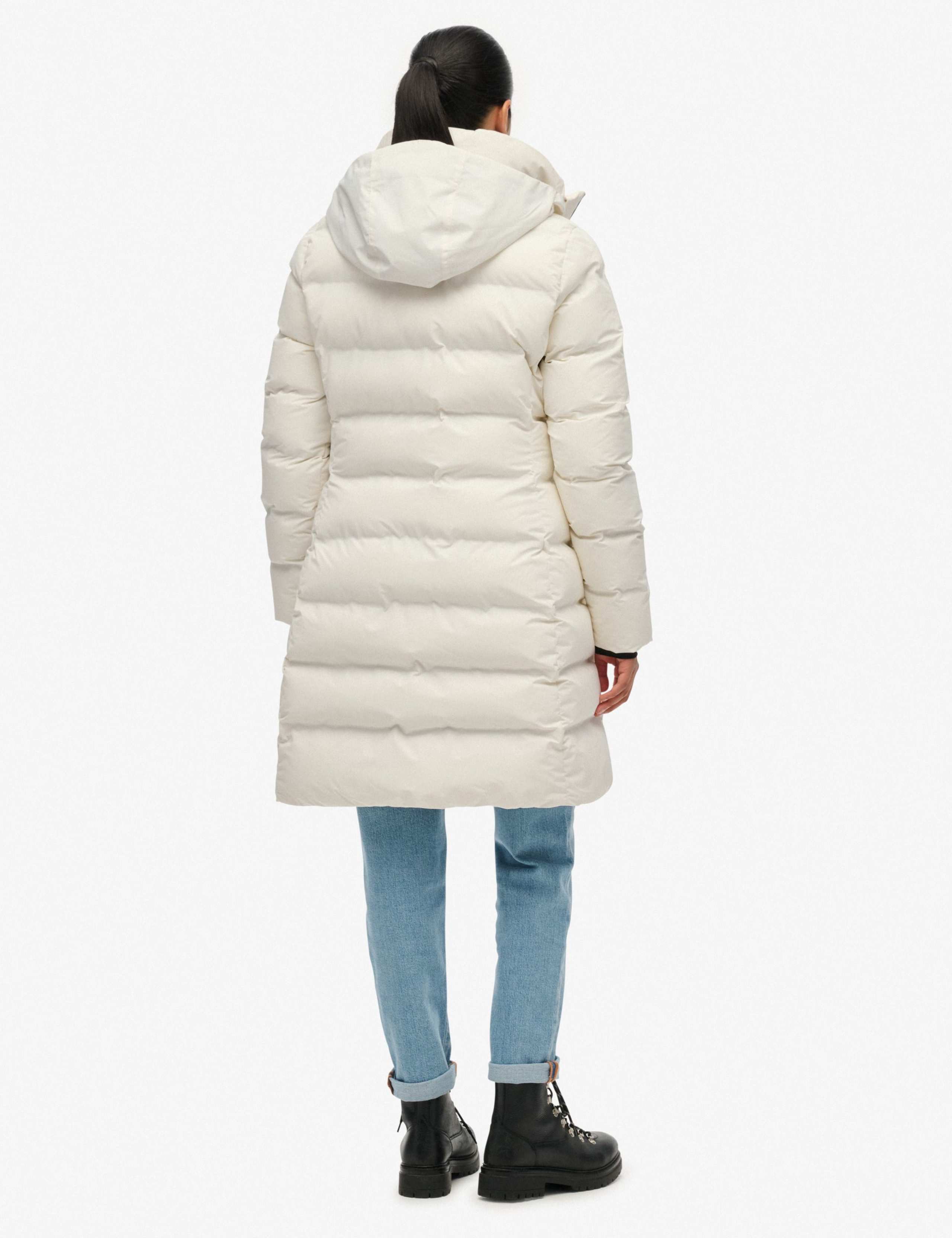 Hooded Padded Longline Puffer Jacket 3 of 4