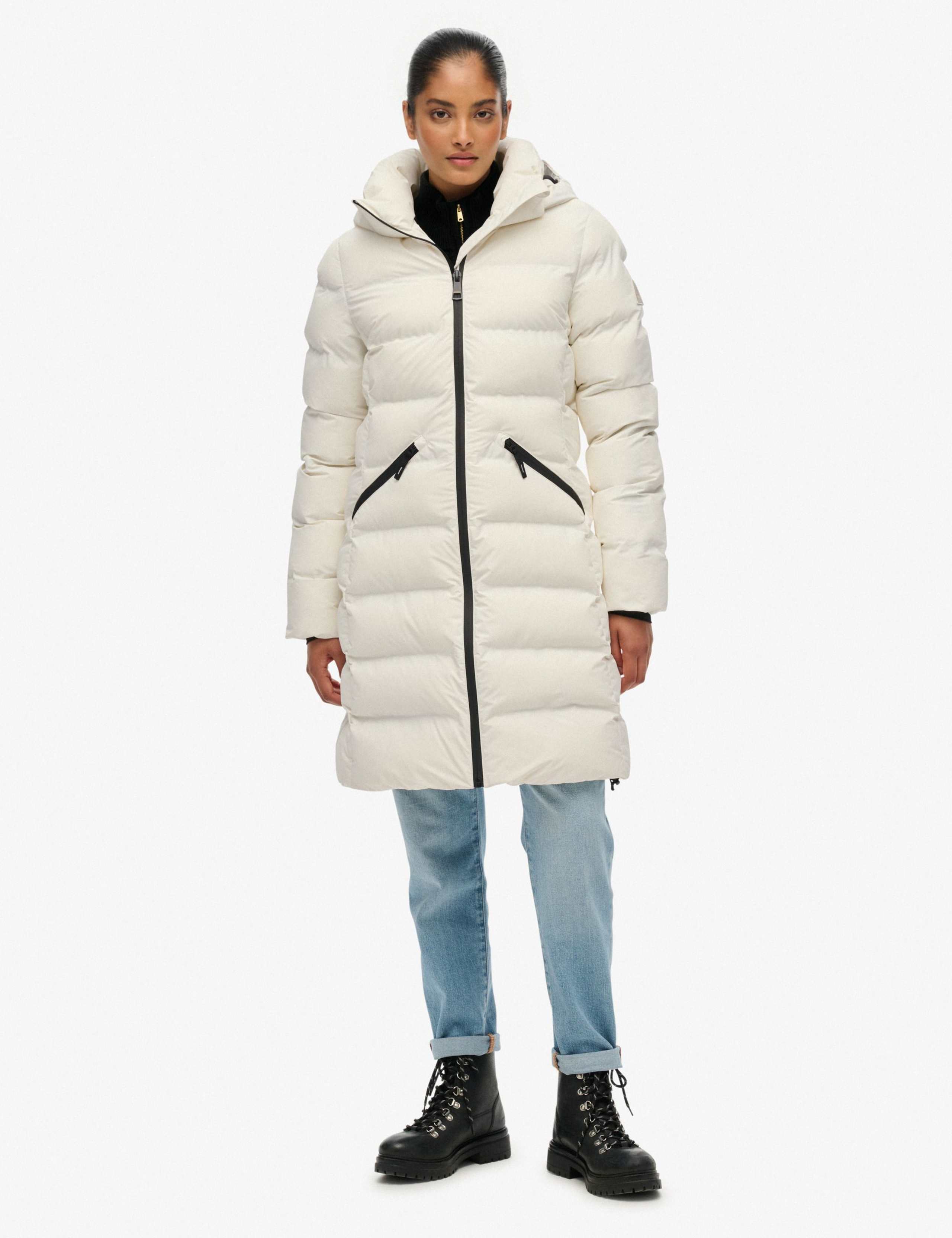 Hooded Padded Longline Puffer Jacket 4 of 4