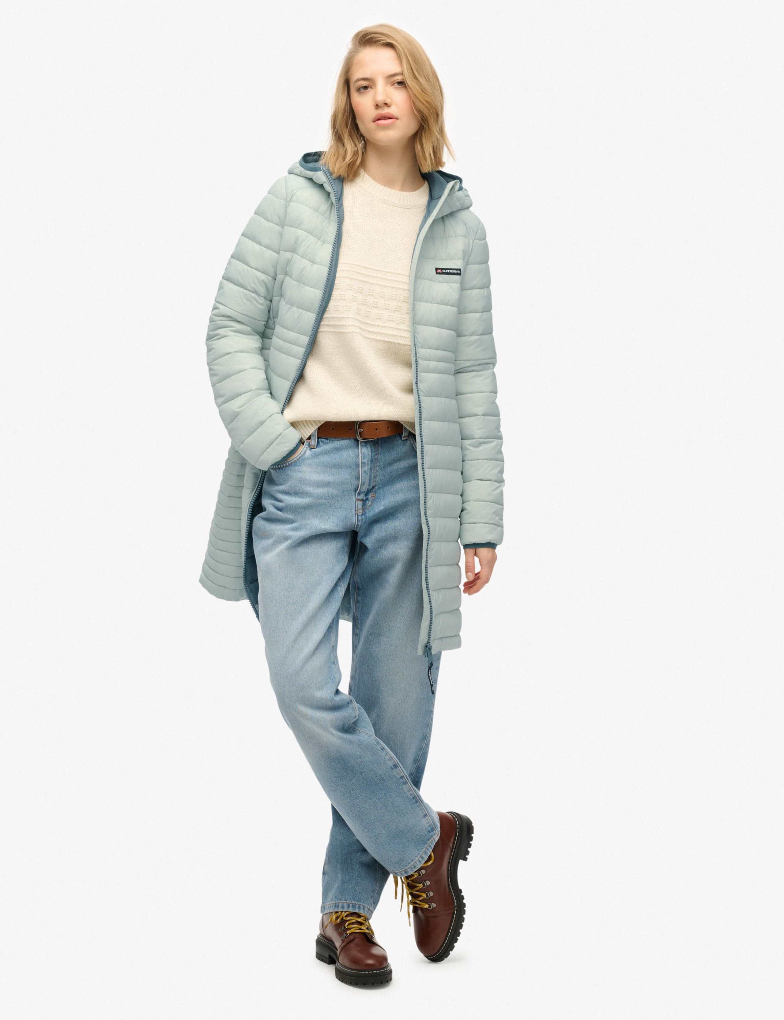 Hooded Padded Longline Puffer Jacket 2 of 4