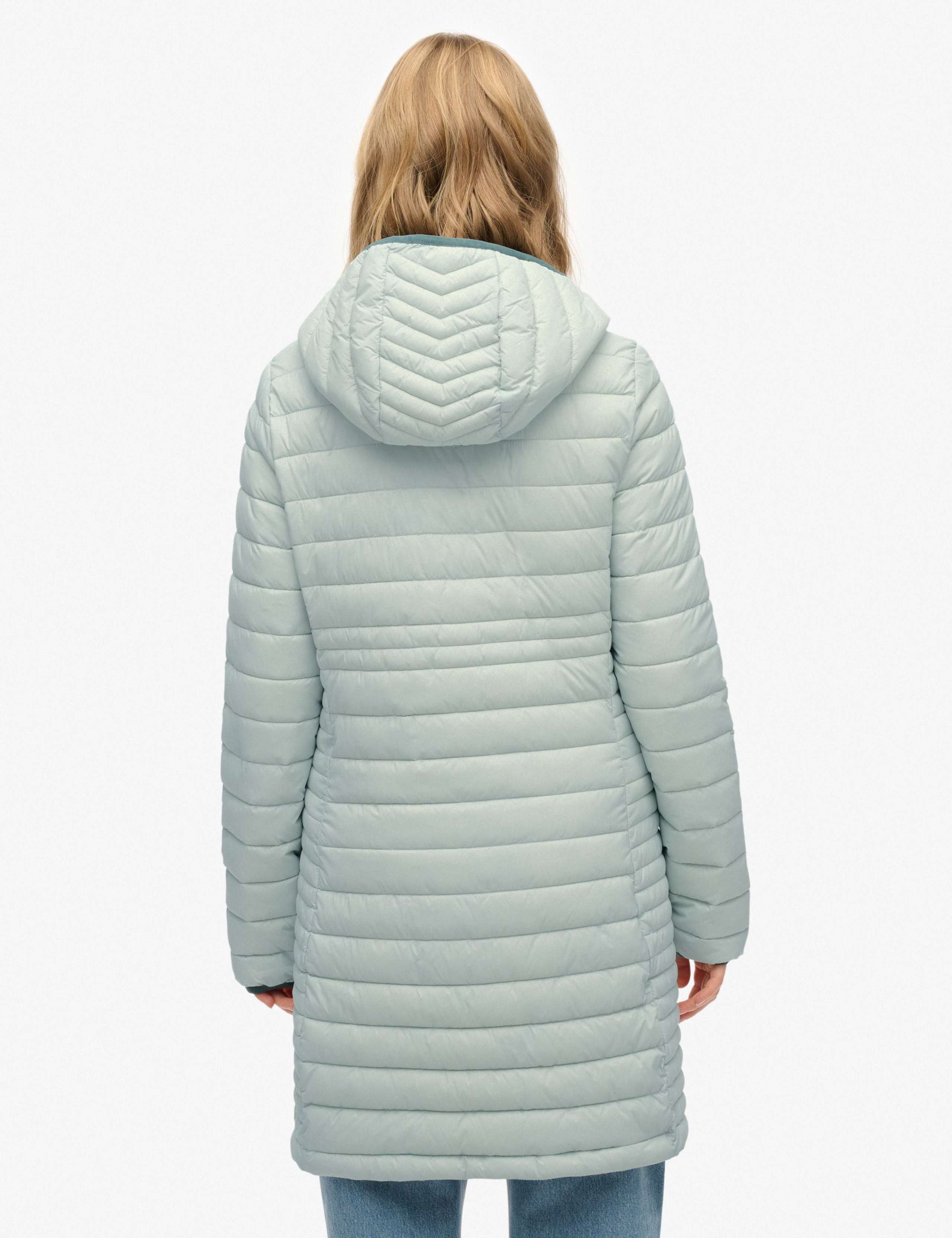 Hooded Padded Longline Puffer Jacket 3 of 4