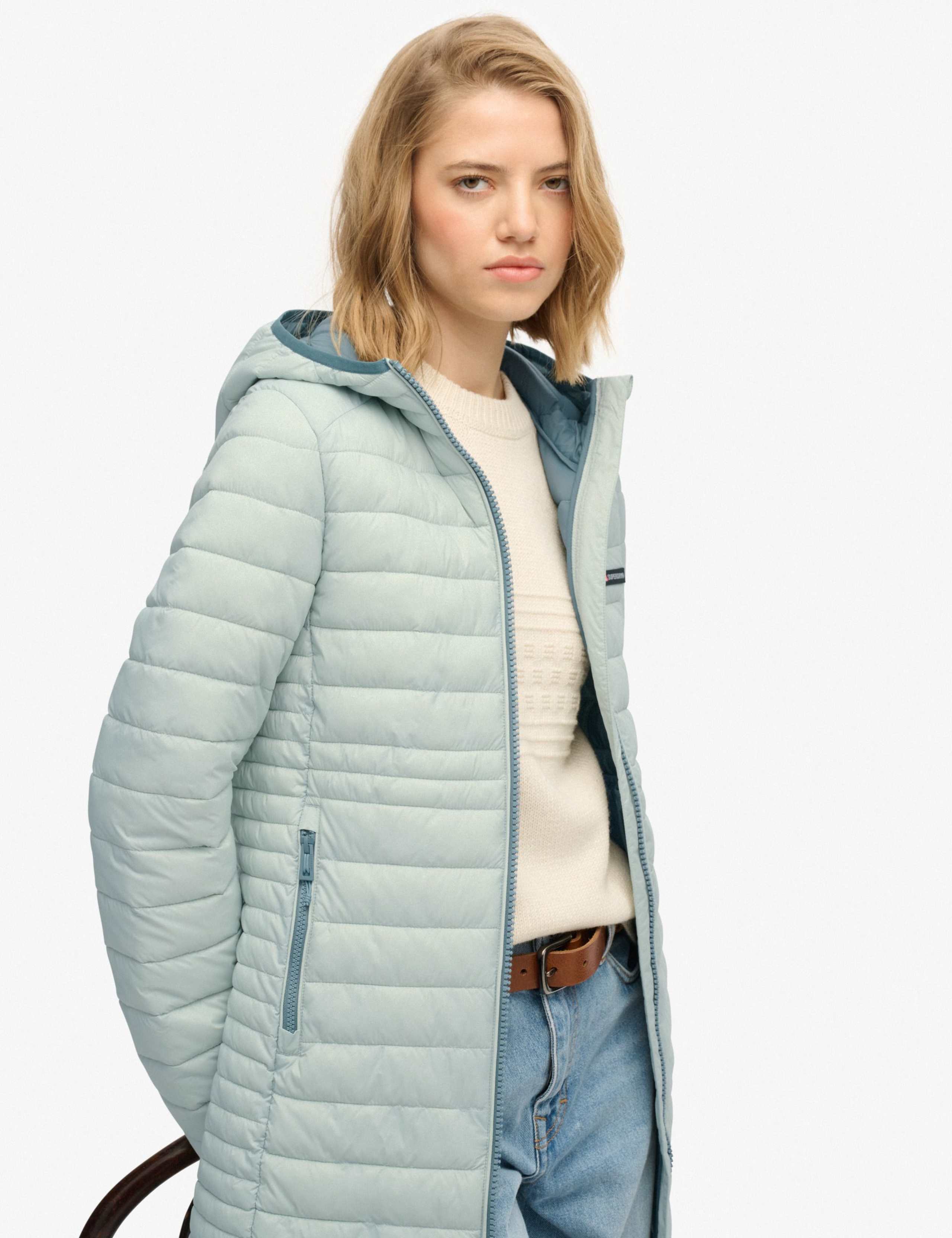 Hooded Padded Longline Puffer Jacket 4 of 4