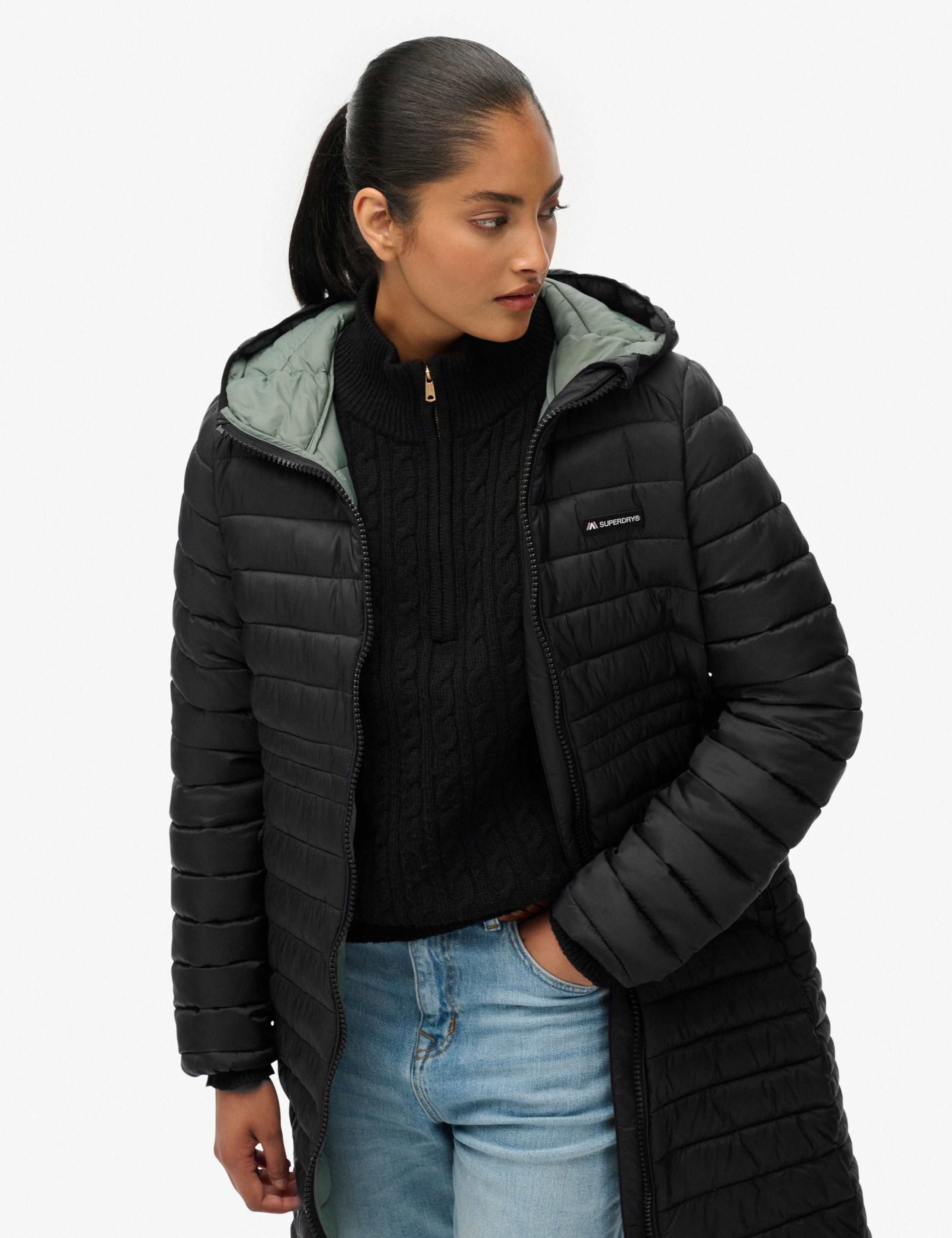Hooded Padded Longline Puffer Jacket 2 of 4