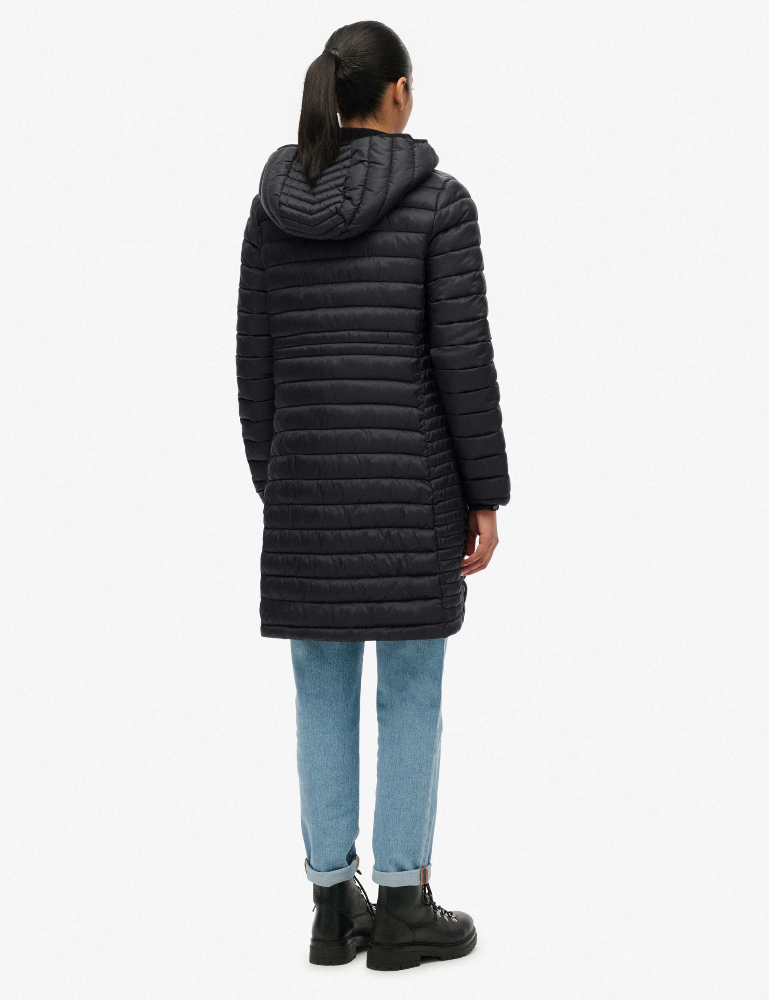 Hooded Padded Longline Puffer Jacket 3 of 4