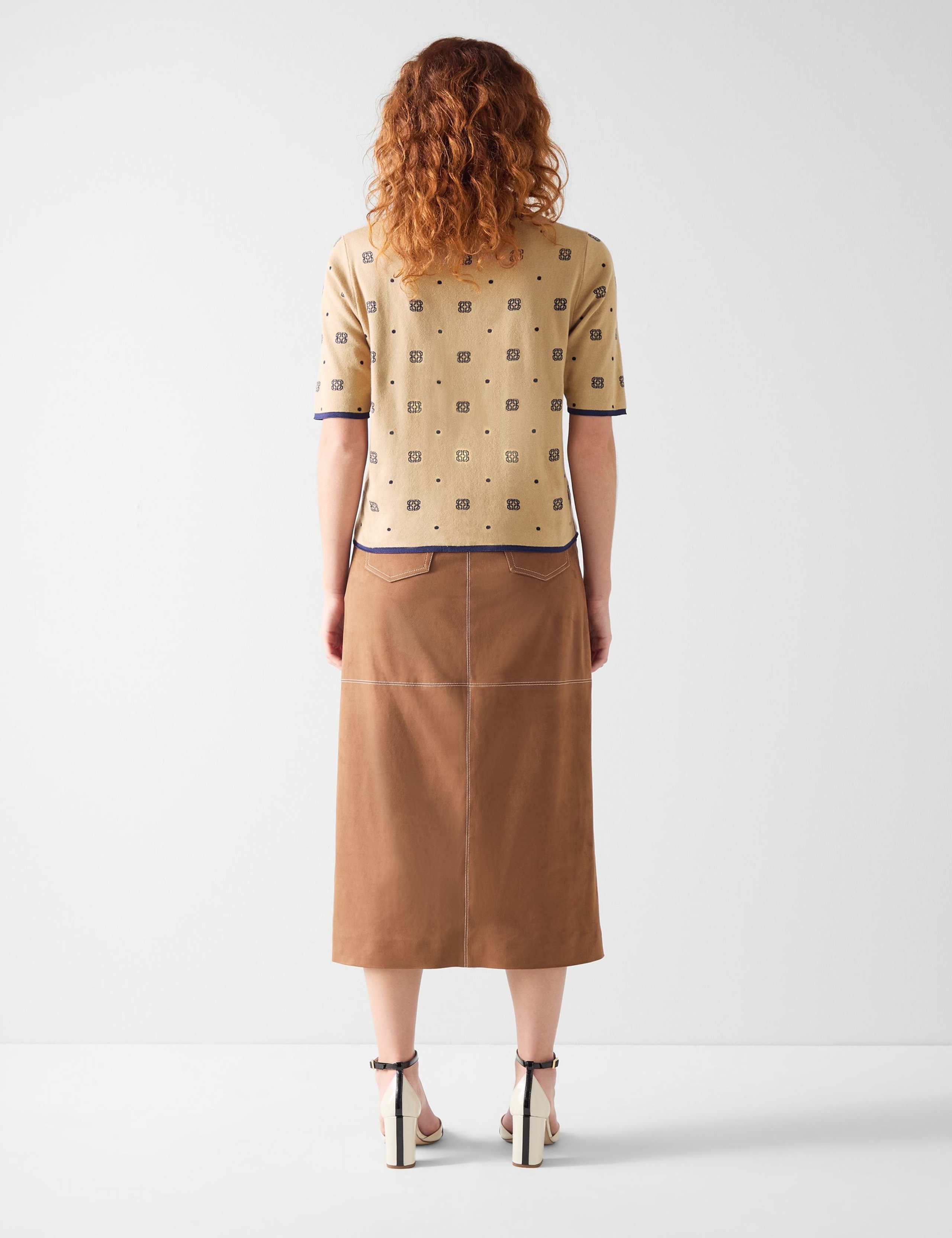 Cotton Rich Patterned Knitted Top 4 of 4