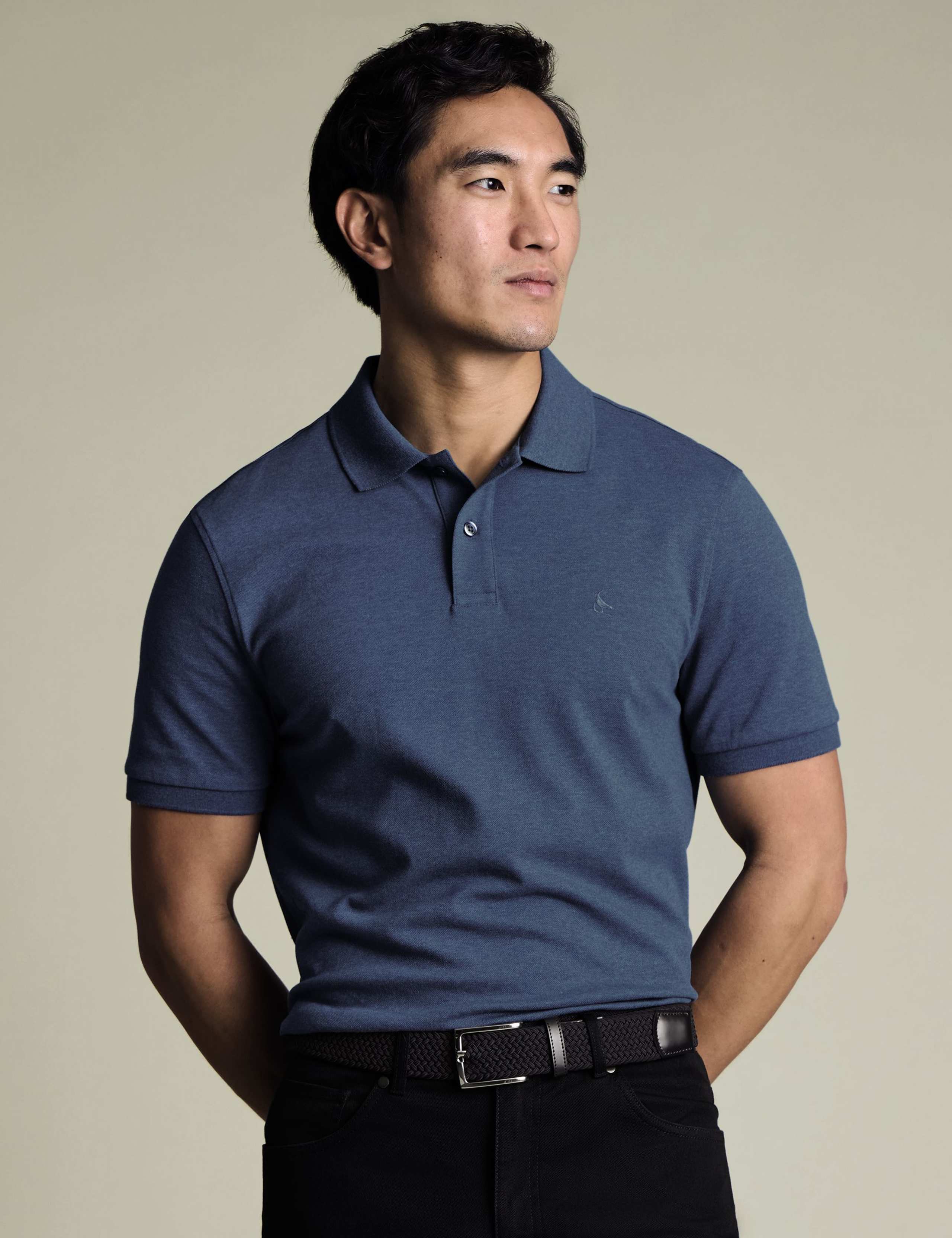 Cotton Rich Pique Polo Shirt 1 of 5