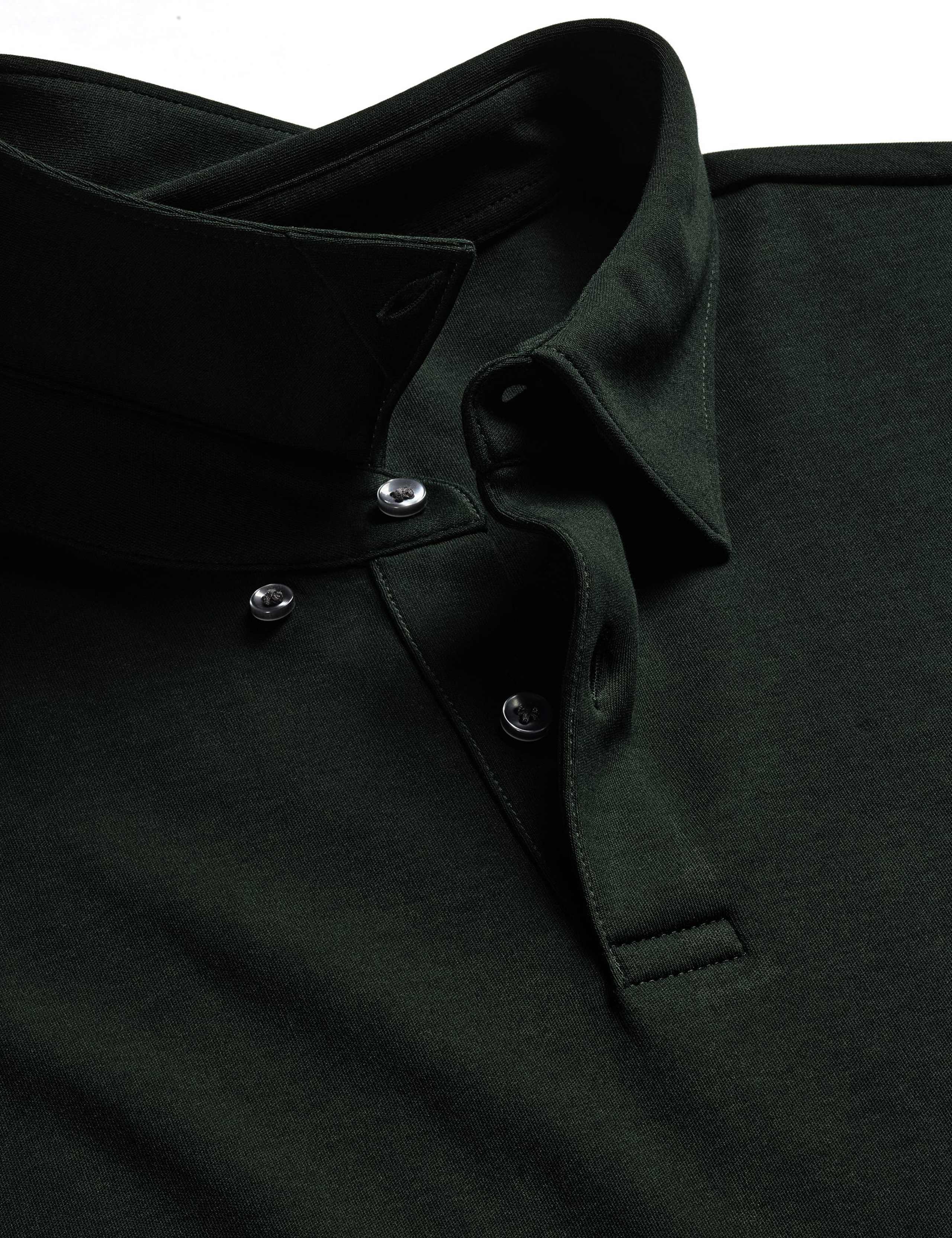 Pure Cotton Jersey Long Sleeve Polo Shirt 4 of 6