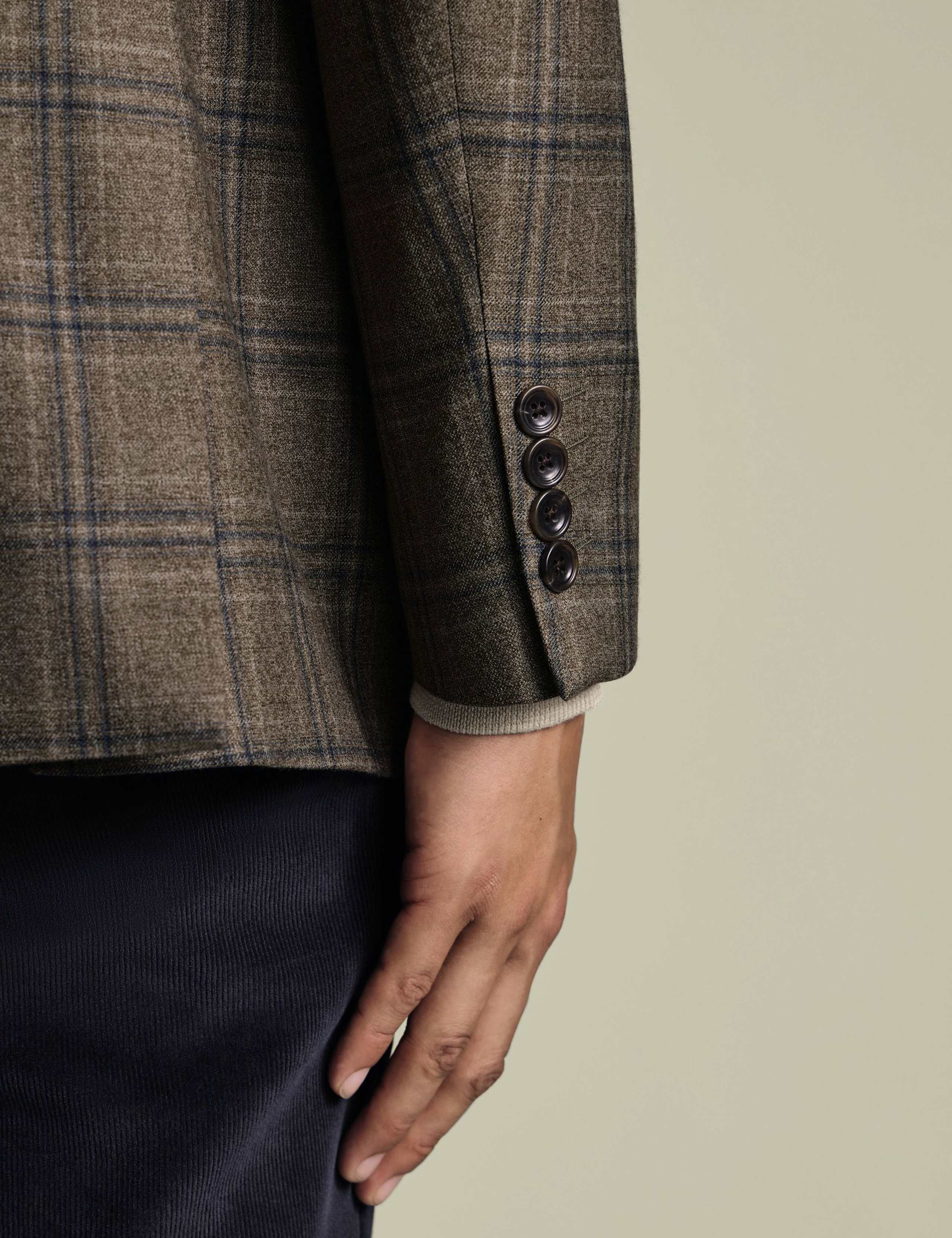 Slim Fit Wool Blend Check Blazer 4 of 6