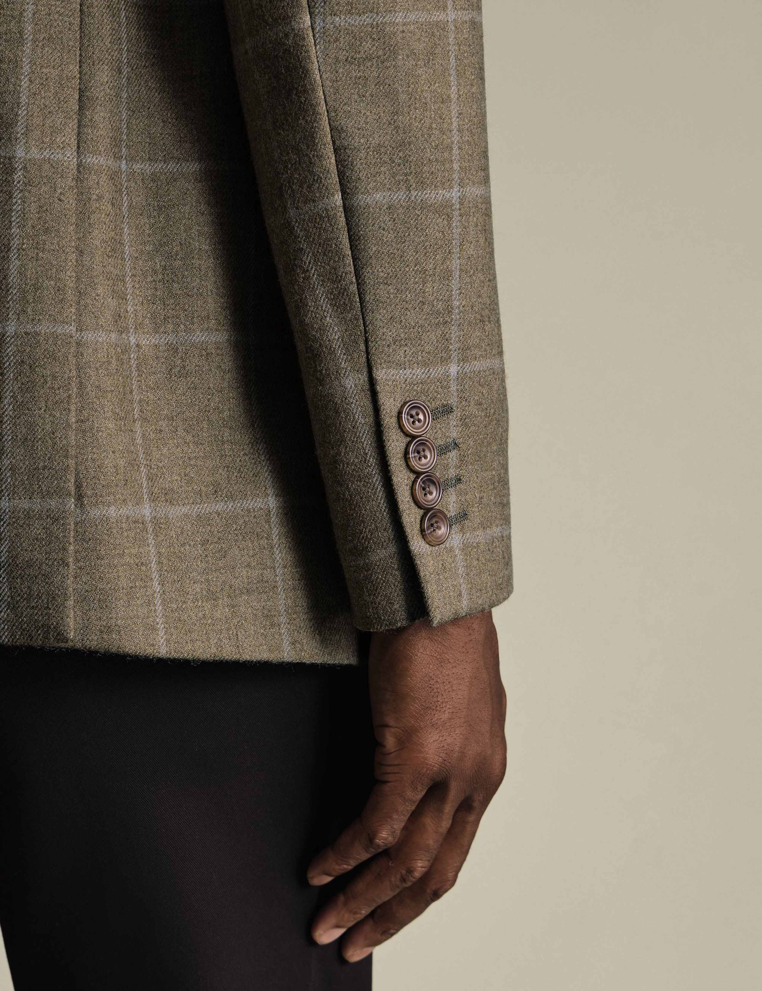 Slim Fit Pure Wool Check Blazer 3 of 5