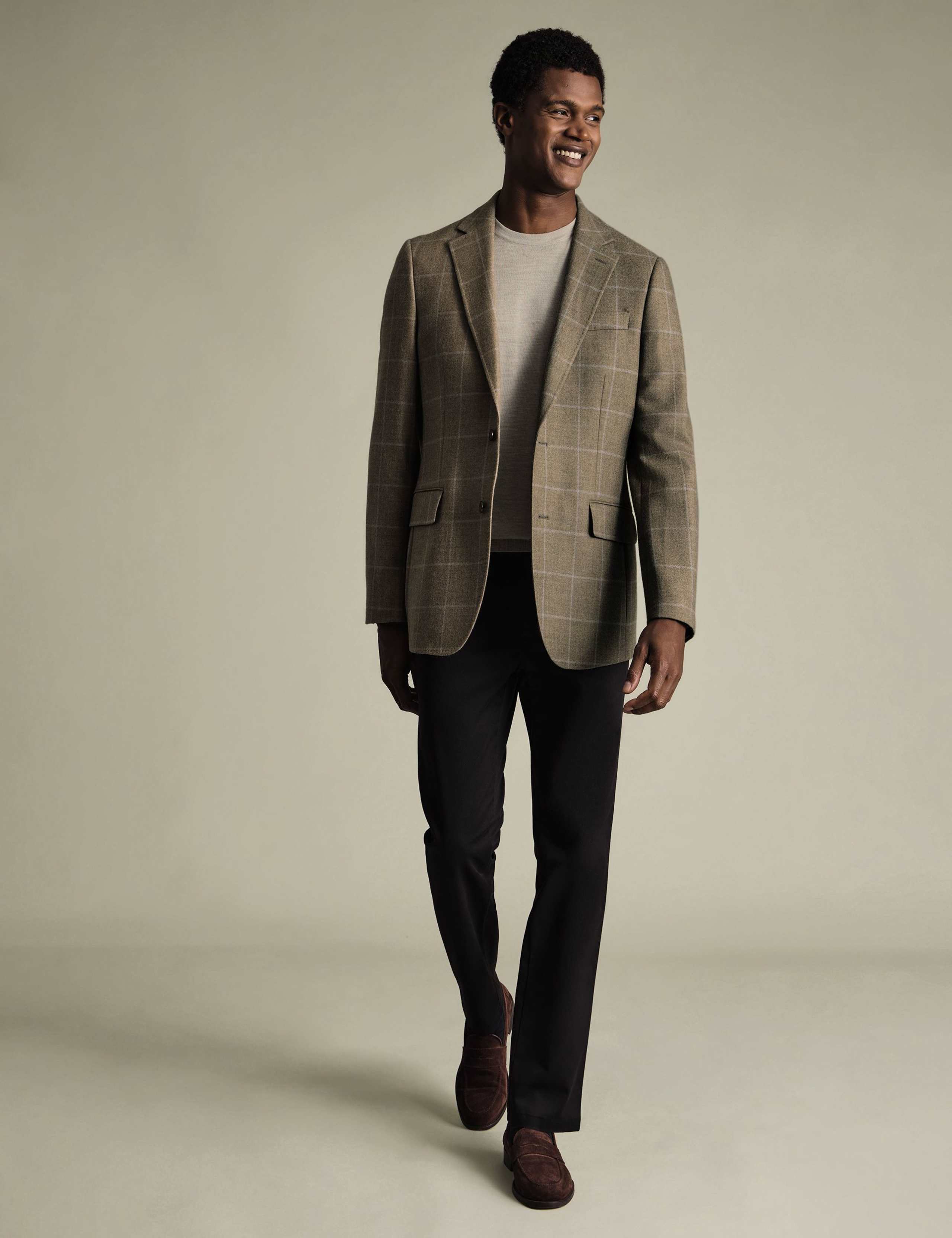 Slim Fit Pure Wool Check Blazer 4 of 5