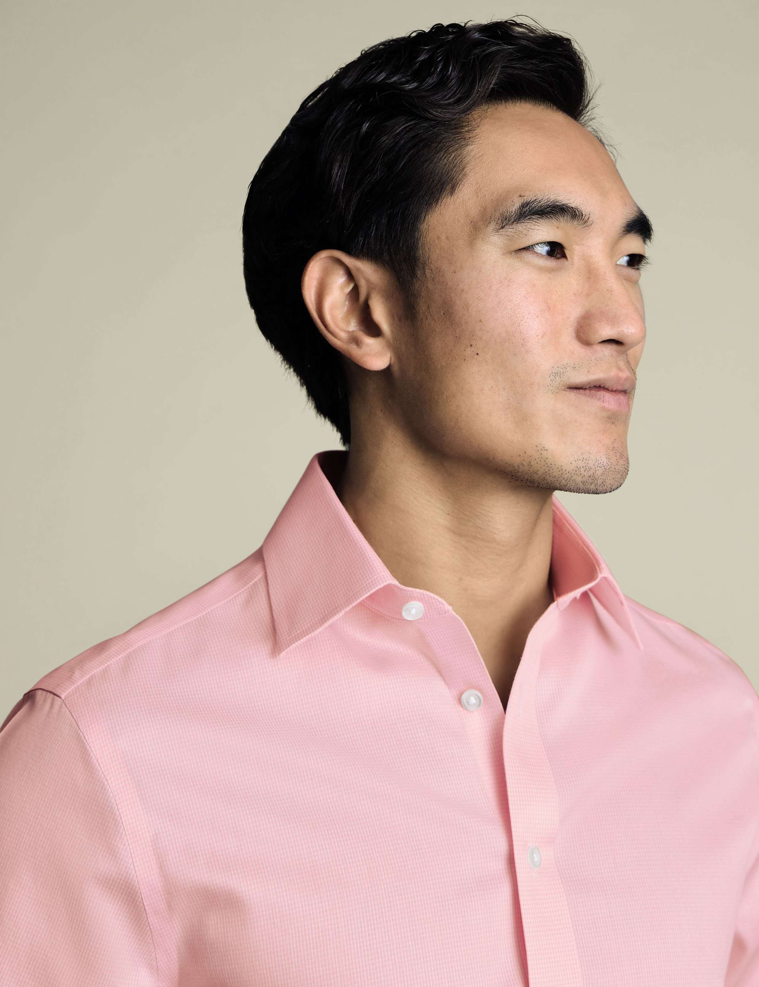 Slim Fit Non Iron Pure Cotton Puppytooth Shirt 2 of 6