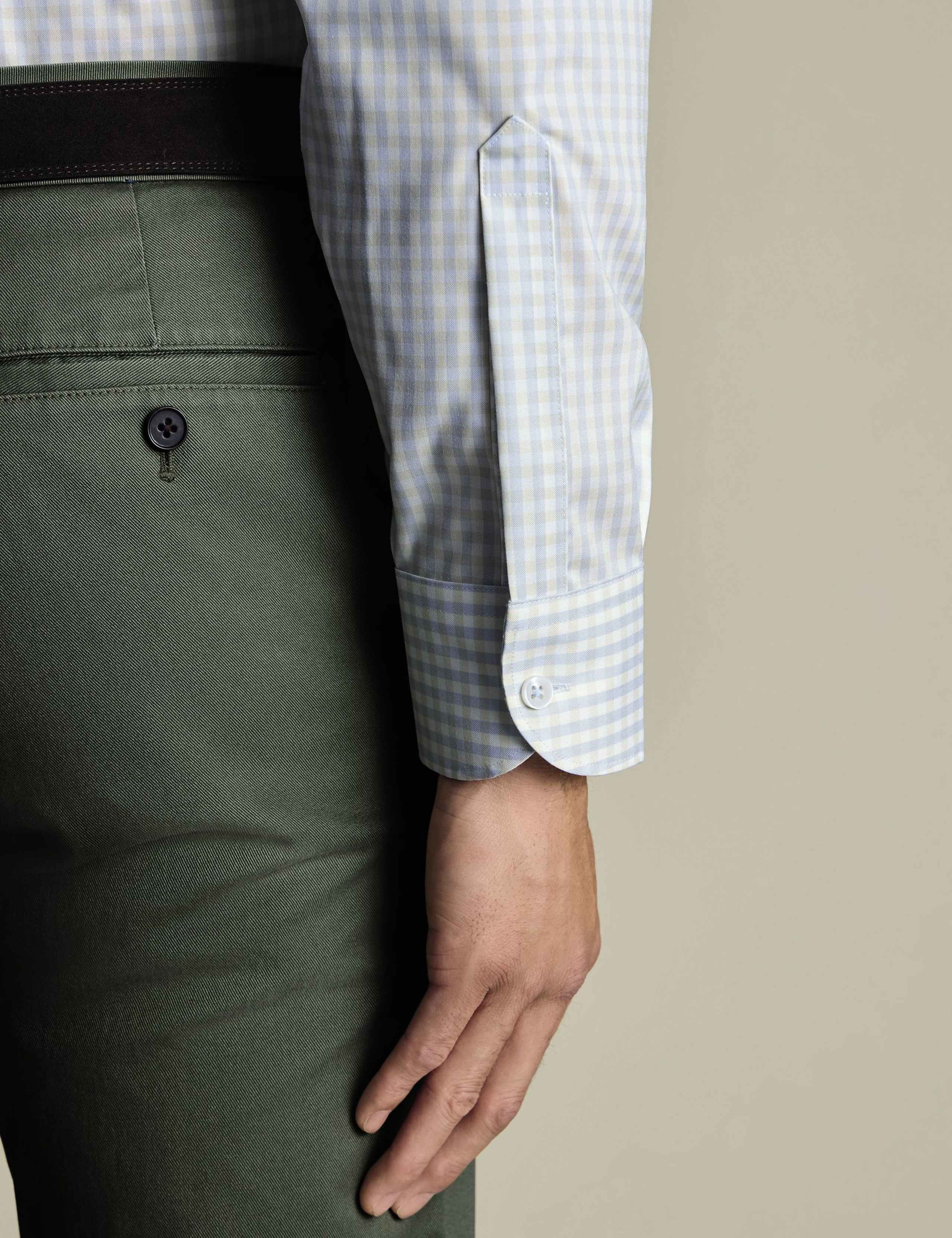 Slim Fit Non Iron Pure Cotton Check Oxford Shirt 4 of 6