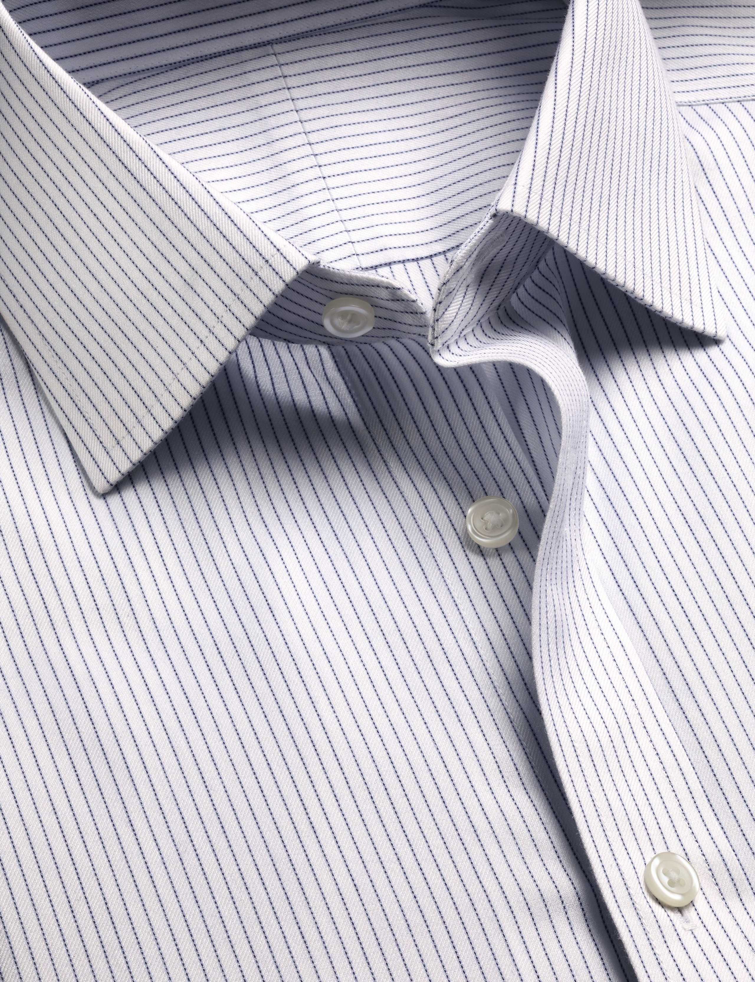 Slim Fit Non Iron Pure Cotton Striped Shirt 3 of 6