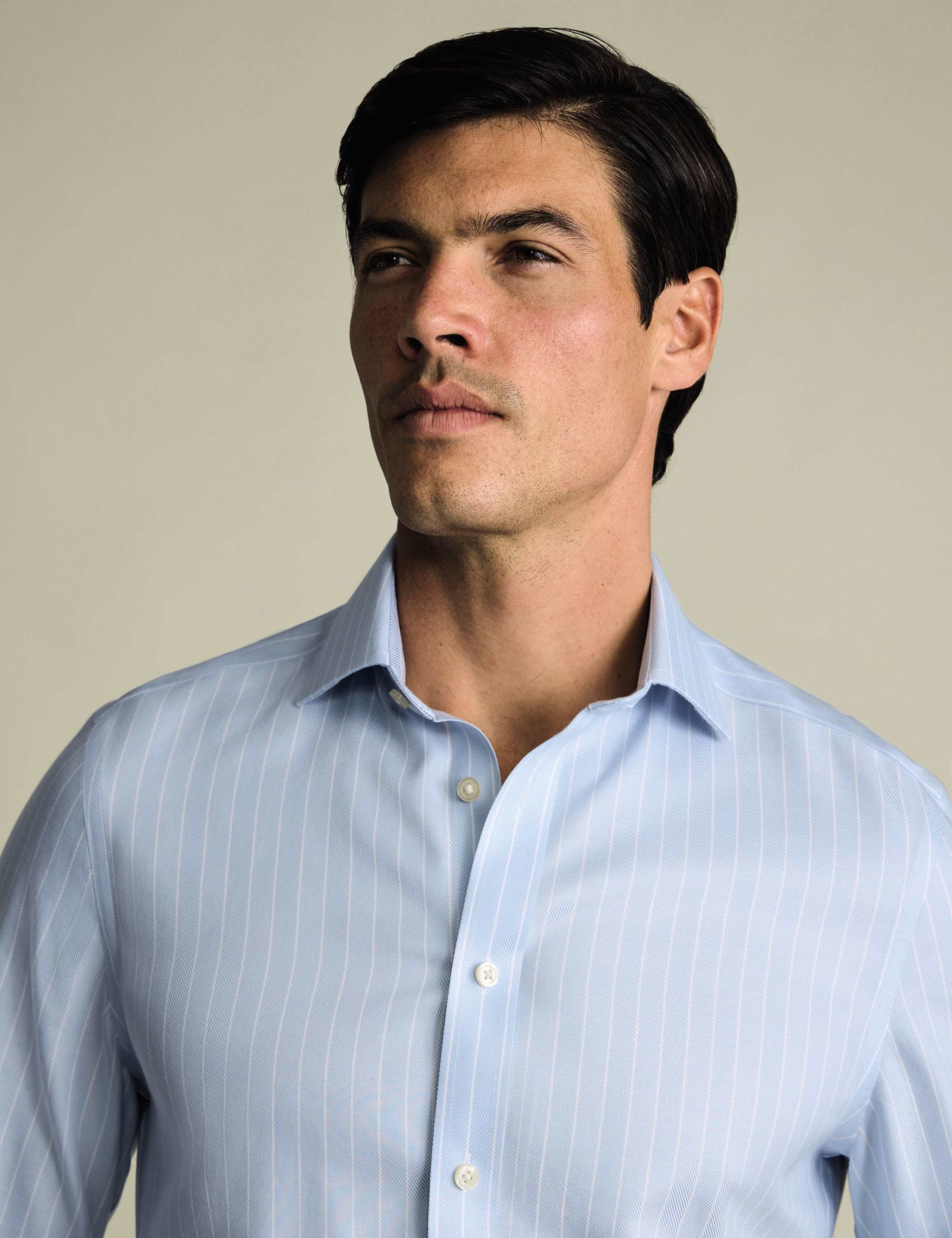 Slim Fit Non Iron Herringbone Shirt 2 of 6