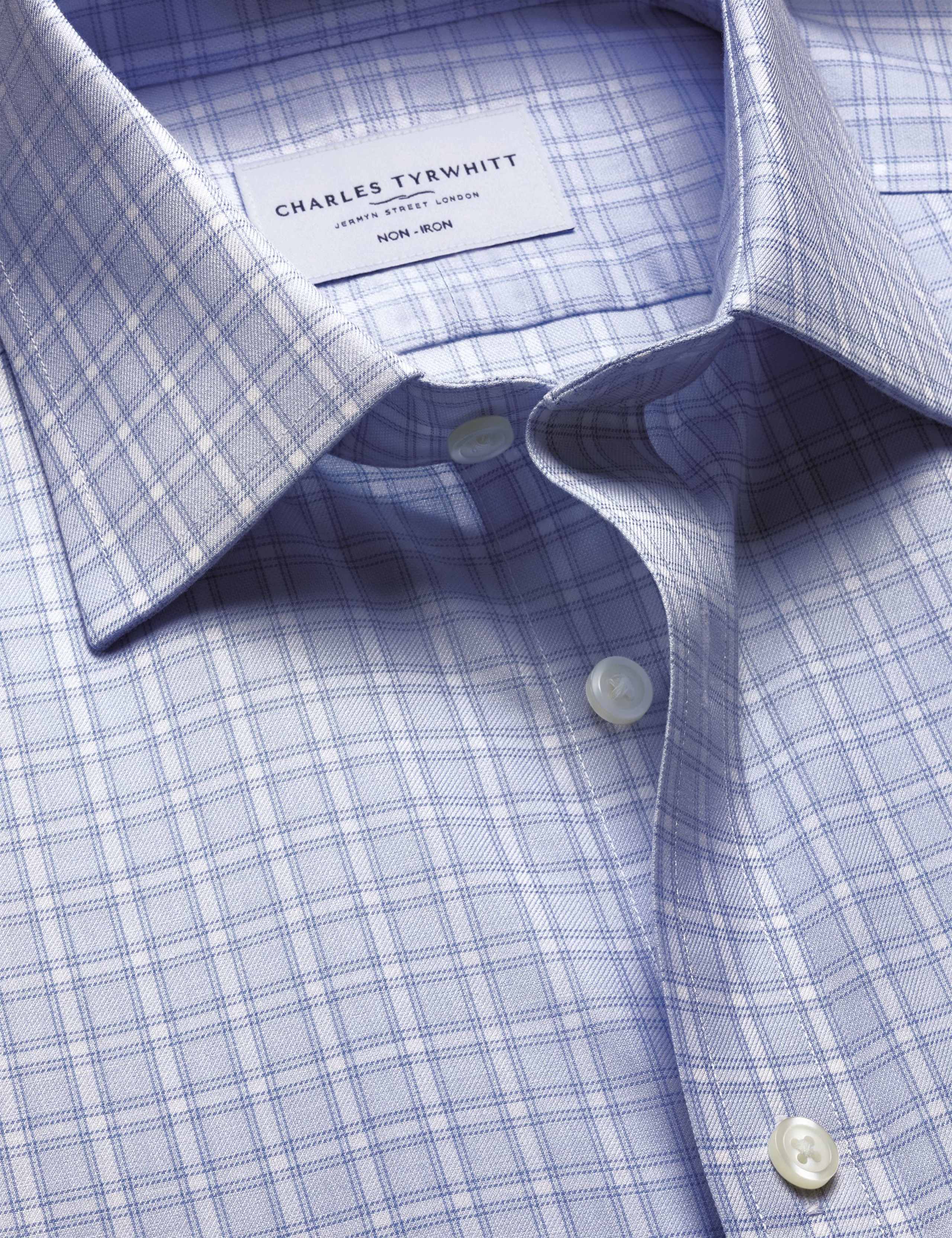 Slim Fit Non Iron Check Twill Shirt 3 of 6