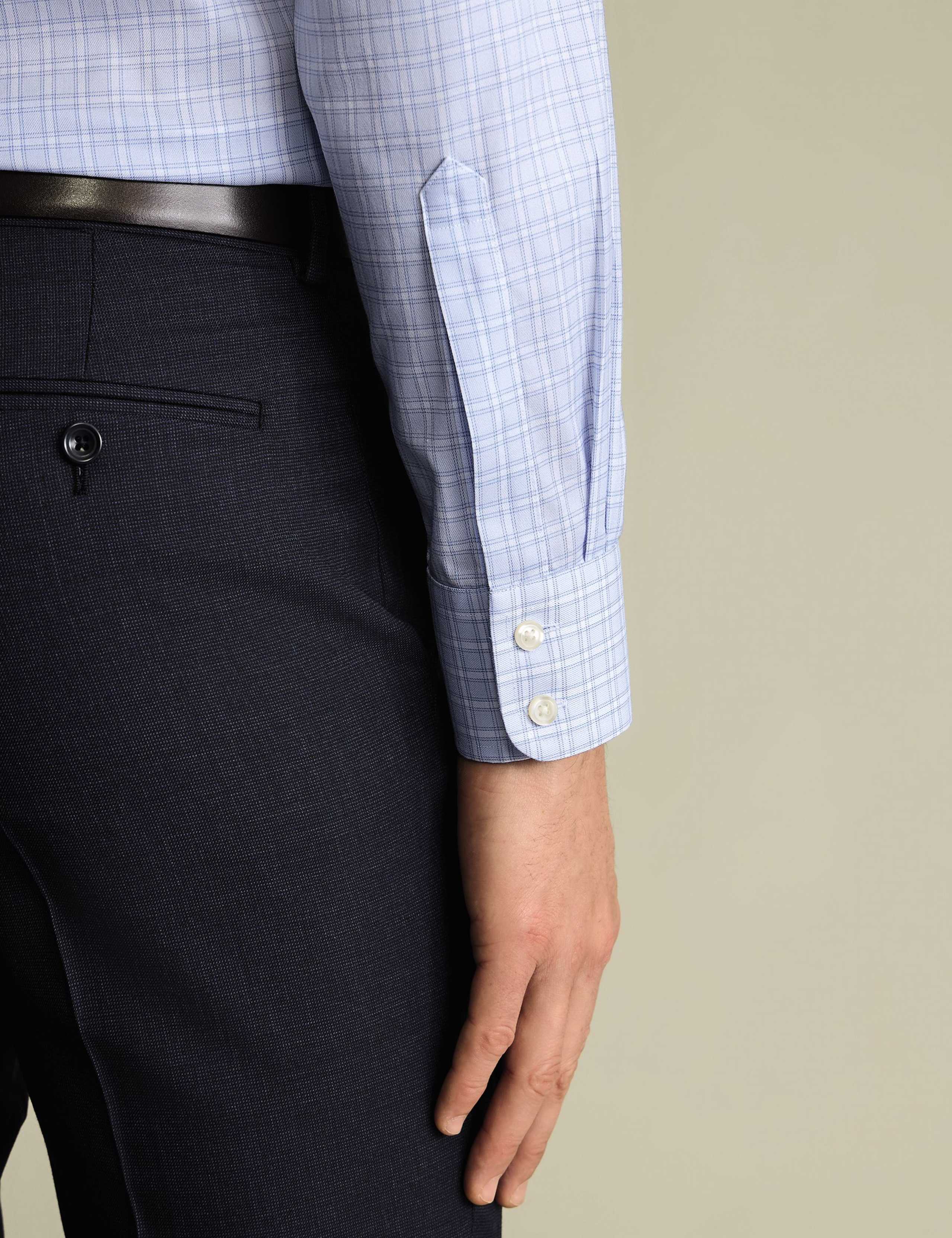 Slim Fit Non Iron Check Twill Shirt 4 of 6